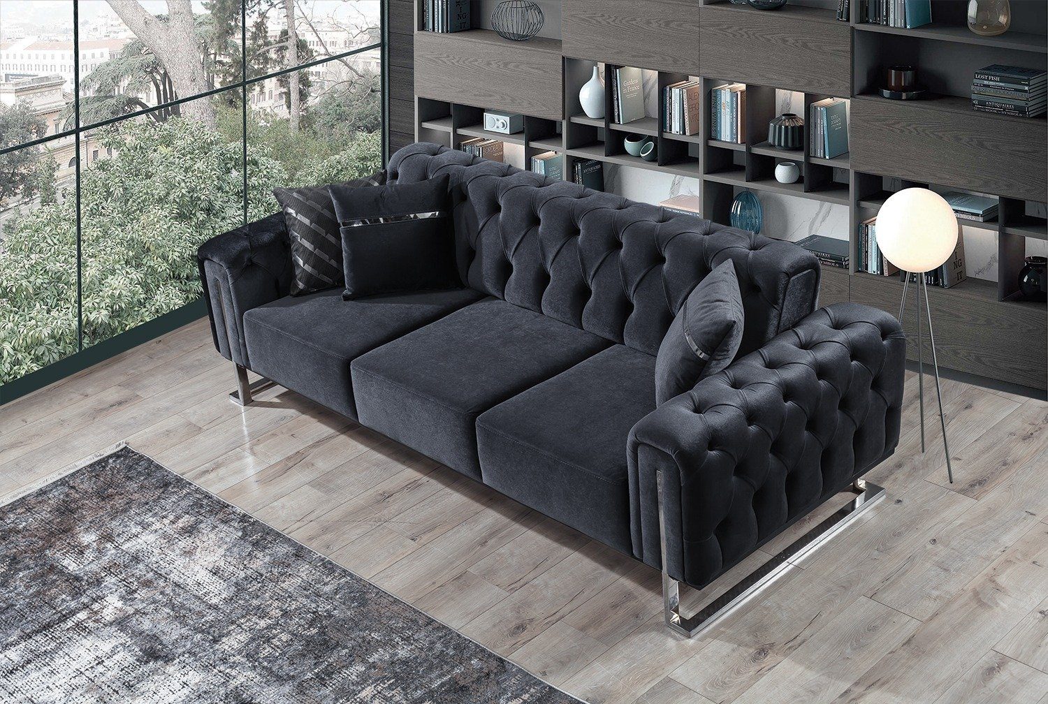 Villa Möbel Sofa Nova, 3-Sitzer 1 Teile, mit Relax-/Bettfunktion durch umkl günstig online kaufen