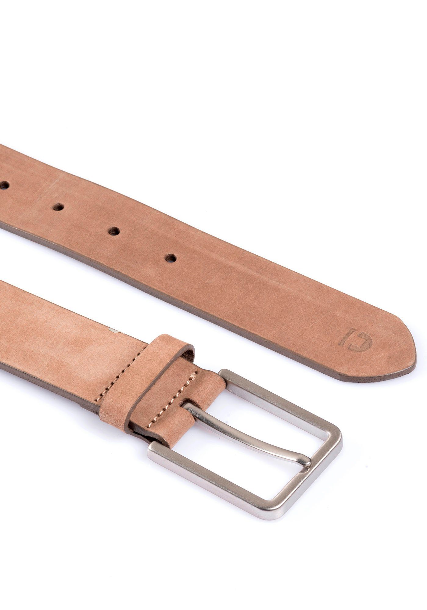 TOM TAILOR Denim Ledergürtel TTDCHARLIE 3.5 cm breiter Herrengürtel, Denim Look, Veloursleder
