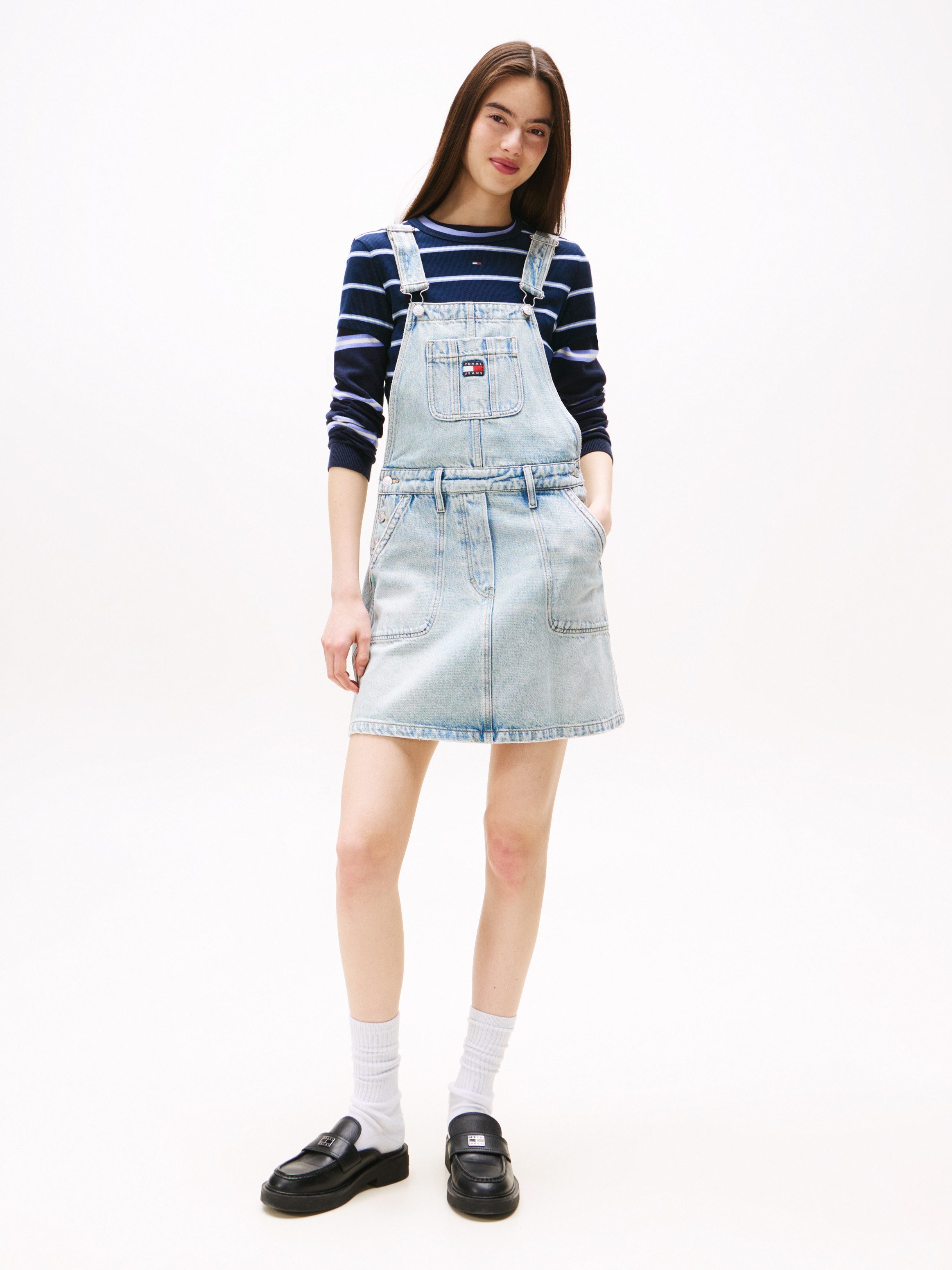 Tommy Jeans Jeanskleid DENIM DUNGAREE DRESS günstig online kaufen