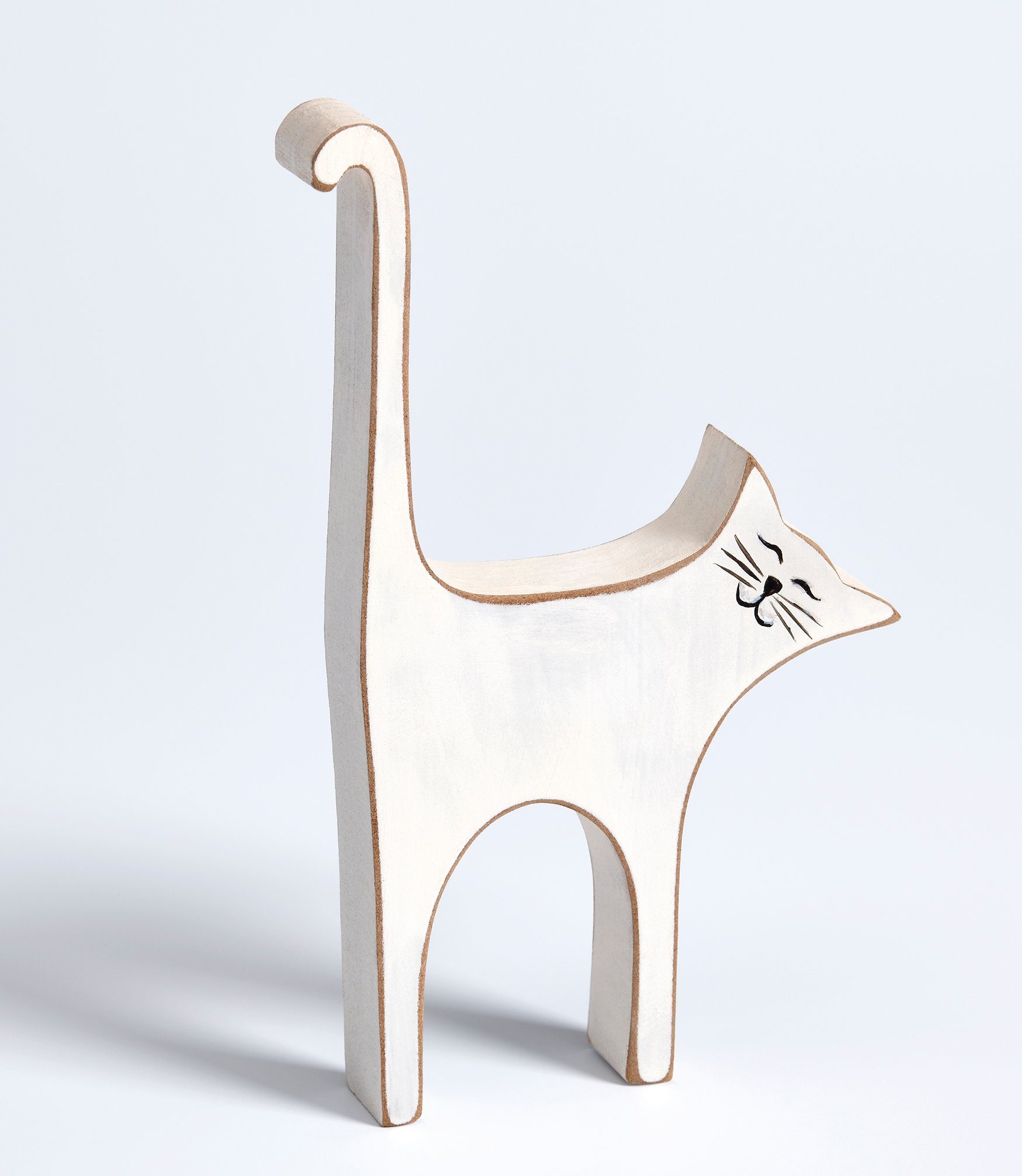 Walther Design Tierfigur Cats & Dogs Dekofigur Katze in zwei Farben weiss