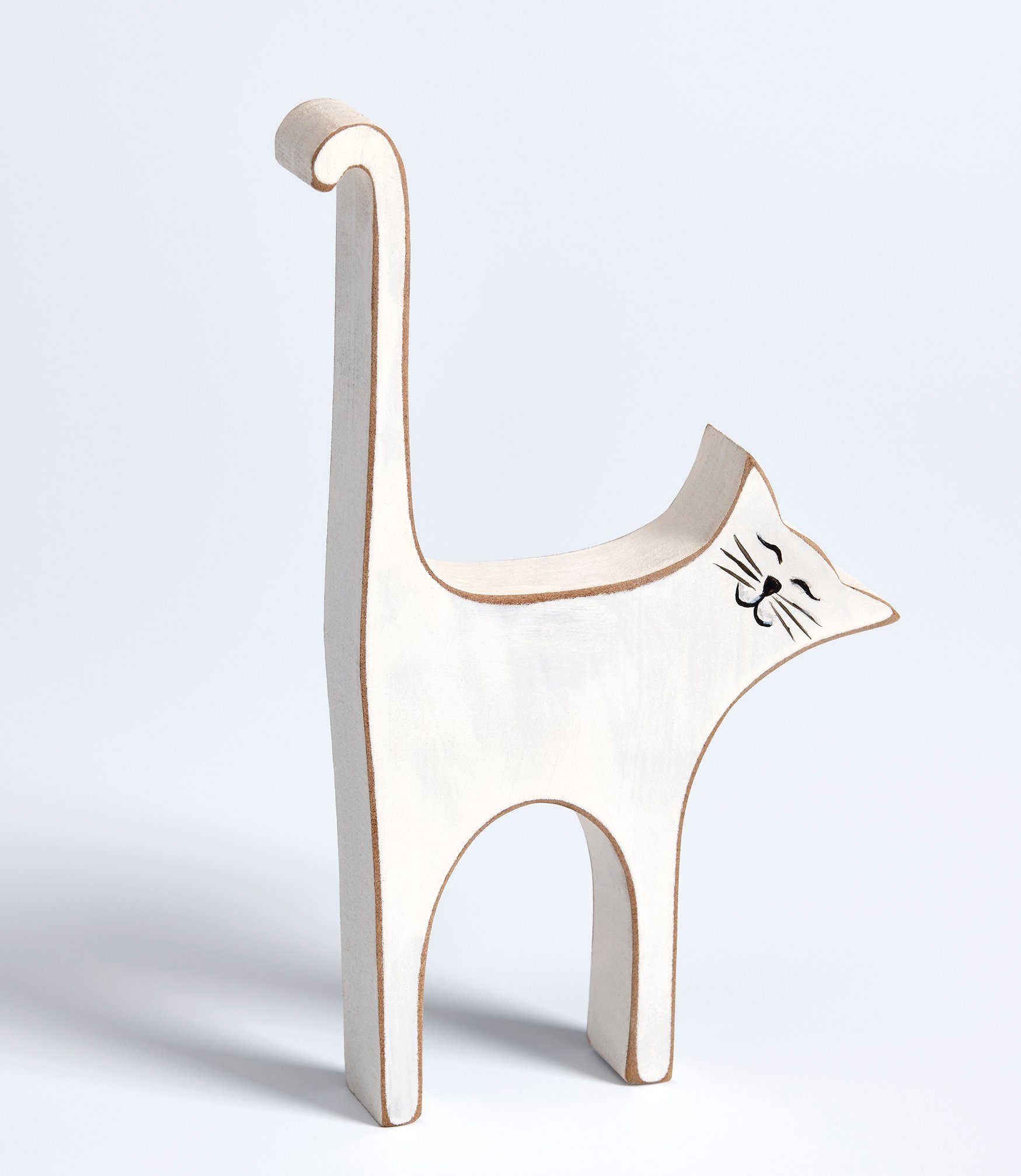 & Design Dogs weiss Dekofigur Cats Katze Tierfigur in zwei Farben Walther