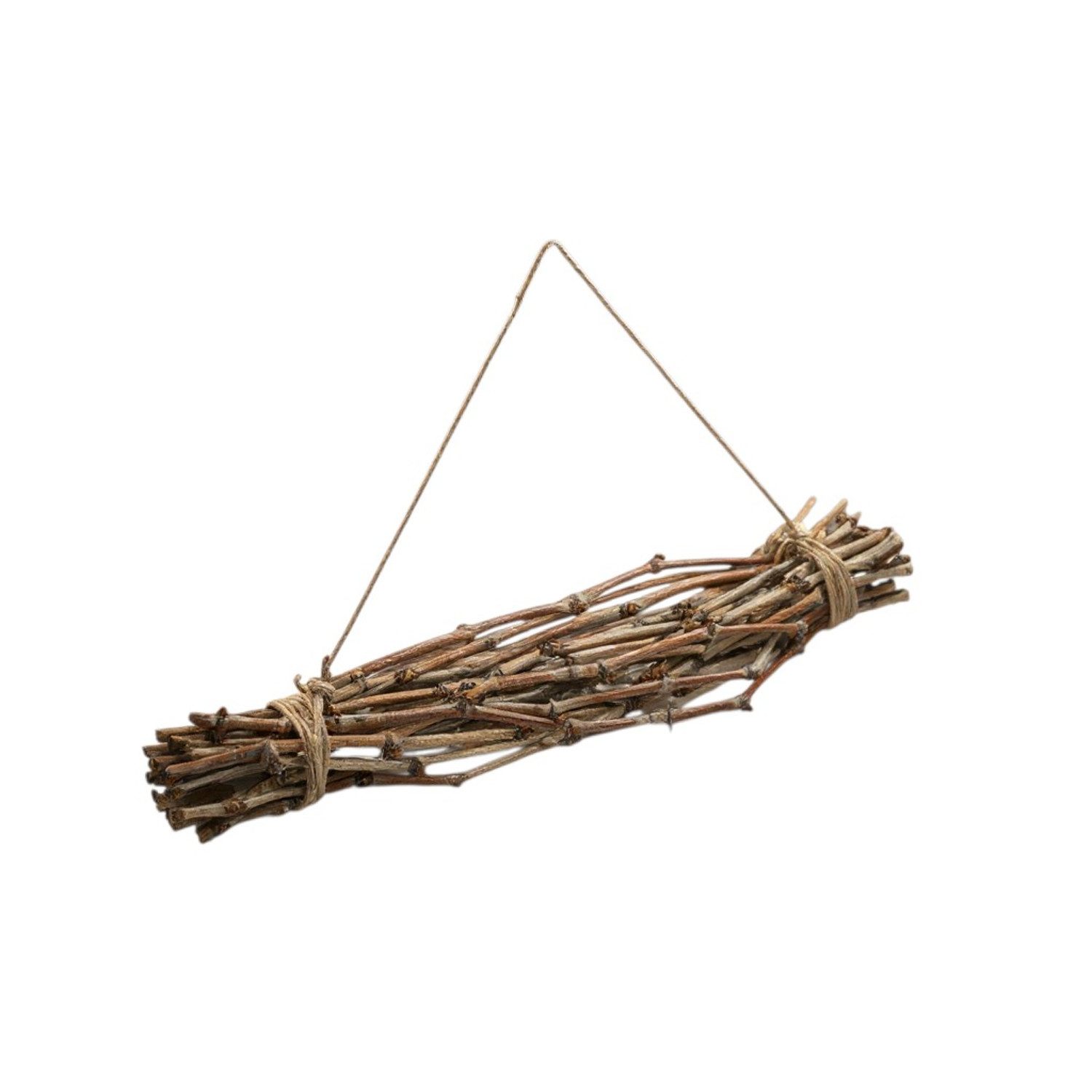 Macosa Home Hängedekoration Deko-Ast Weinzweige zum hängen Hängeast 60 cm (Zweig Dekohänger Dekobündel, Hängezweig Hängedeko Landhaus), Holzbündel Fensterdeko Holzänger