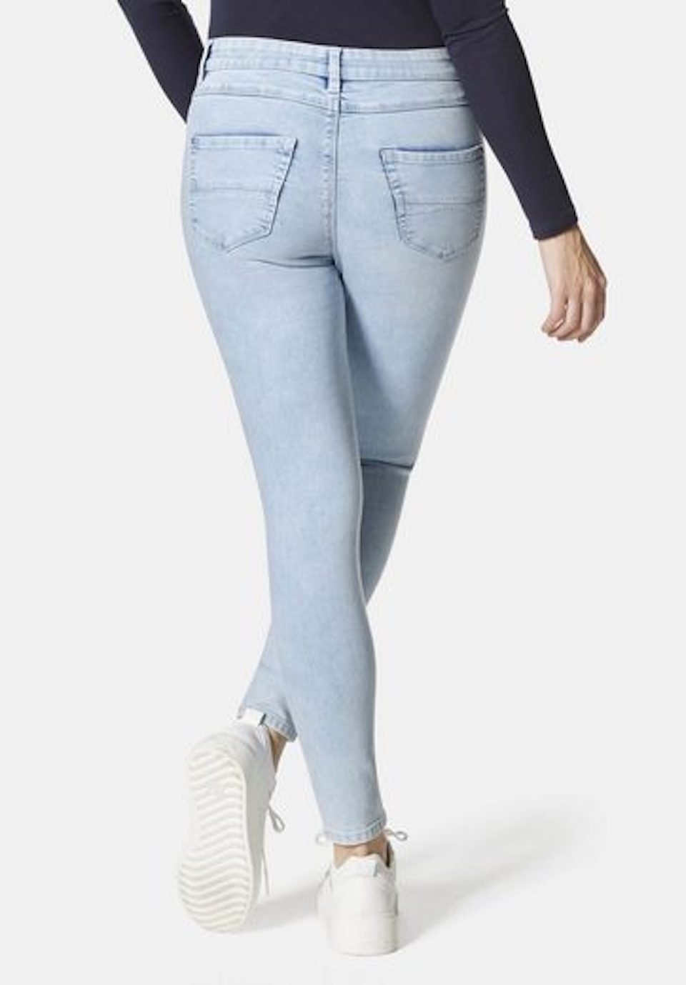 SKINNY STRASS WOMEN MOVE STRETCH Skinny-fit-Jeans RIO - JEANS STOOKER bleached - Blue FIT FEXXI