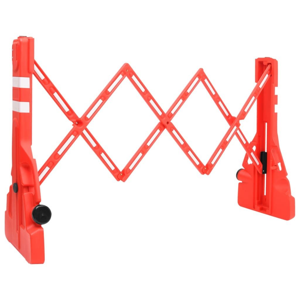 vidaXL Verkehrsschild Absperrgitter Faltbar Rot 210x50x105 cm, (1 St)