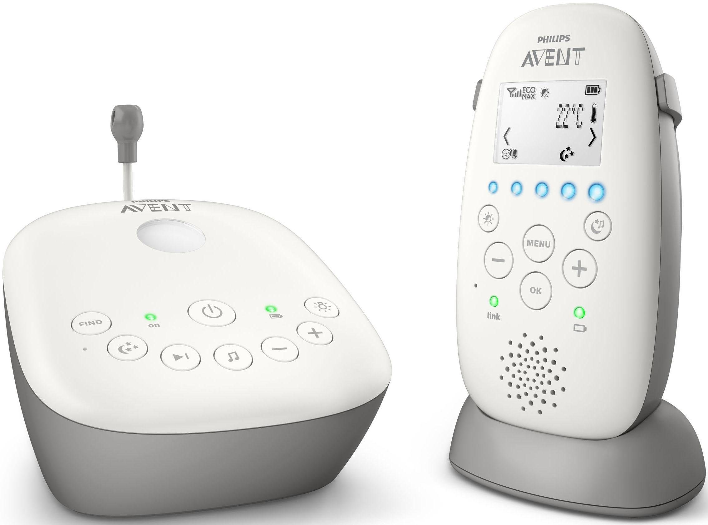 Philips AVENT Babyphone SCD733/26, mit Schlafliedern und Sternenhimmel-Projektion