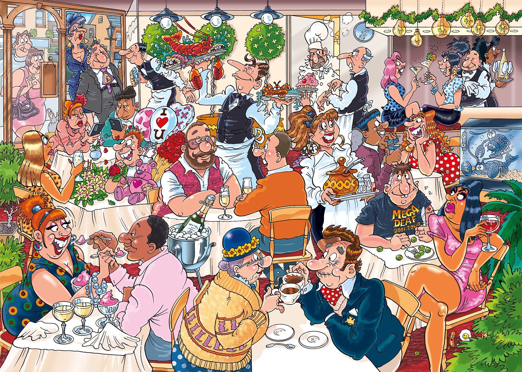 Jumbo Spiele Puzzle Wasgij Mystery 26, Date-Abend, 1000 Teile Puzzle, 1000 günstig online kaufen