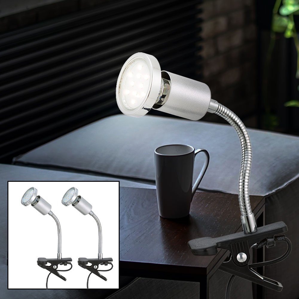 etc-shop Klemmleuchte, LED-Leuchtmittel fest verbaut, Leselampe günstig online kaufen