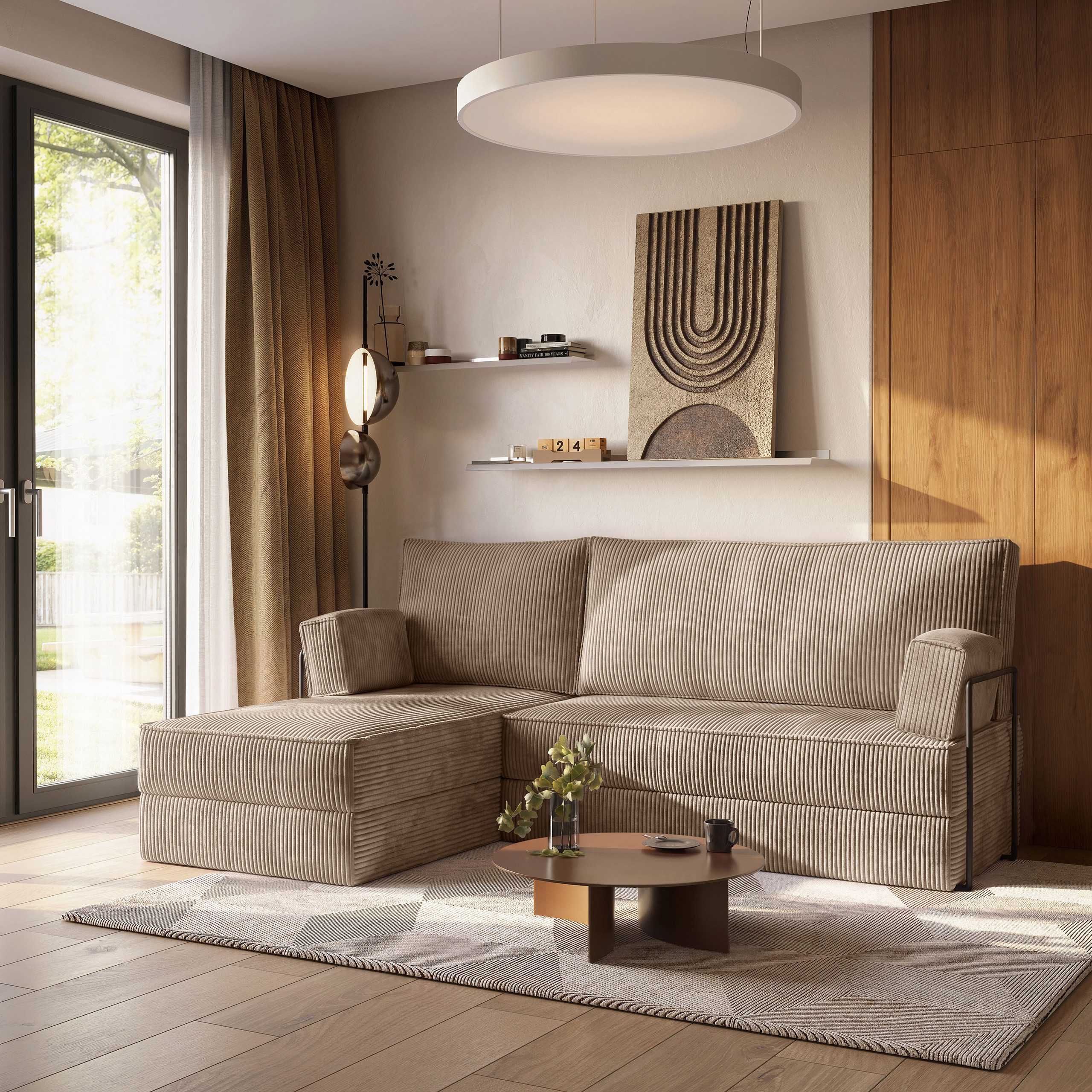 Masseno Ecksofa NOTIA modulares Boneless Sofa mit Schlaffunktion