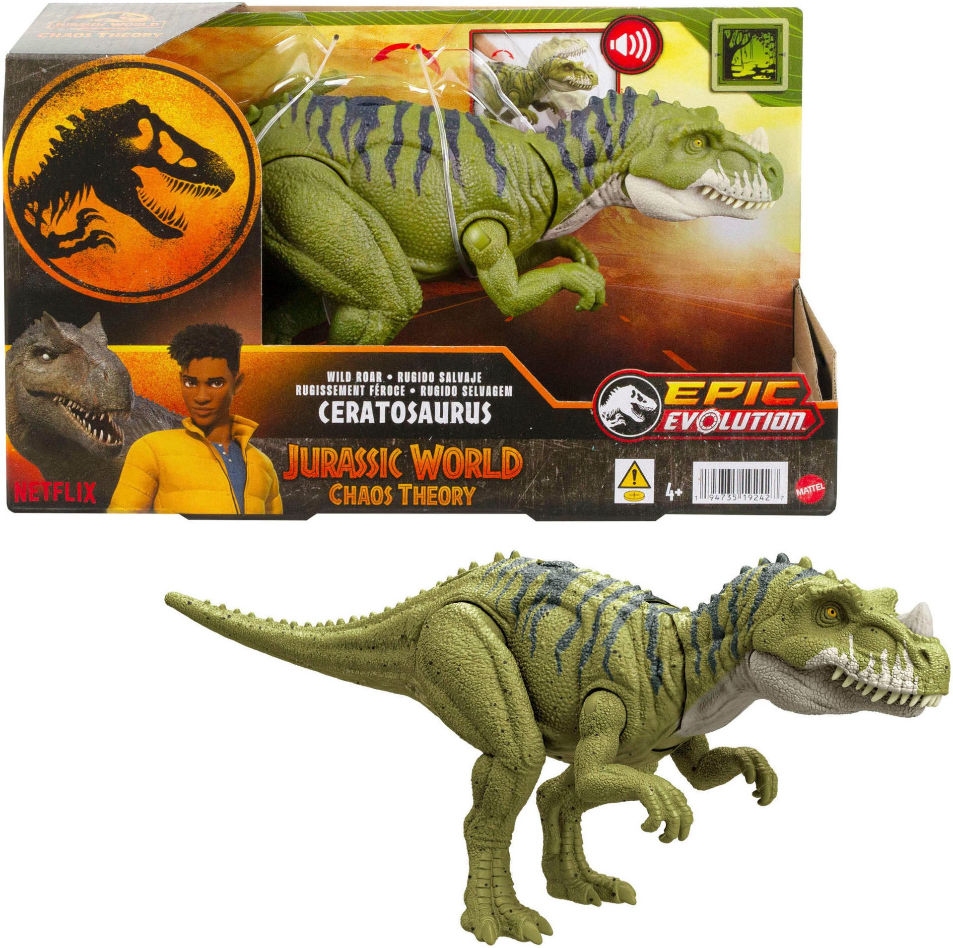 Actionfigur Jurassic World - Wild Roar Ceratosaurus