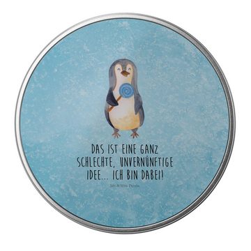 Mr. & Mrs. Panda Aufbewahrungsdose Pinguin Lolli - Eisblau - Geschenk, Metalldose, Geschenkbox, naschen, (1 St), Hochwertige Qualität