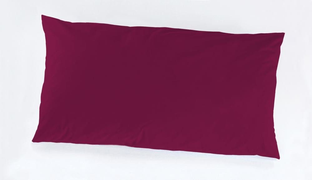 Vario - Zum Wohlfühlen gemacht Federbettdecke + Kopfkissen Vario Kissenbezug Jersey bordeaux, 40 x 80 cm, OEKO-TEX® Standard 100 Zertifikatsnummer
