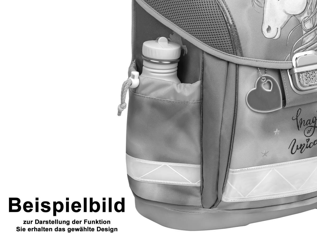 Belmil Schulranzen Classy 2024, Pferd, 4tlg. Set ab 1. Klasse, Grundschule, Einschulung, für Mädchen