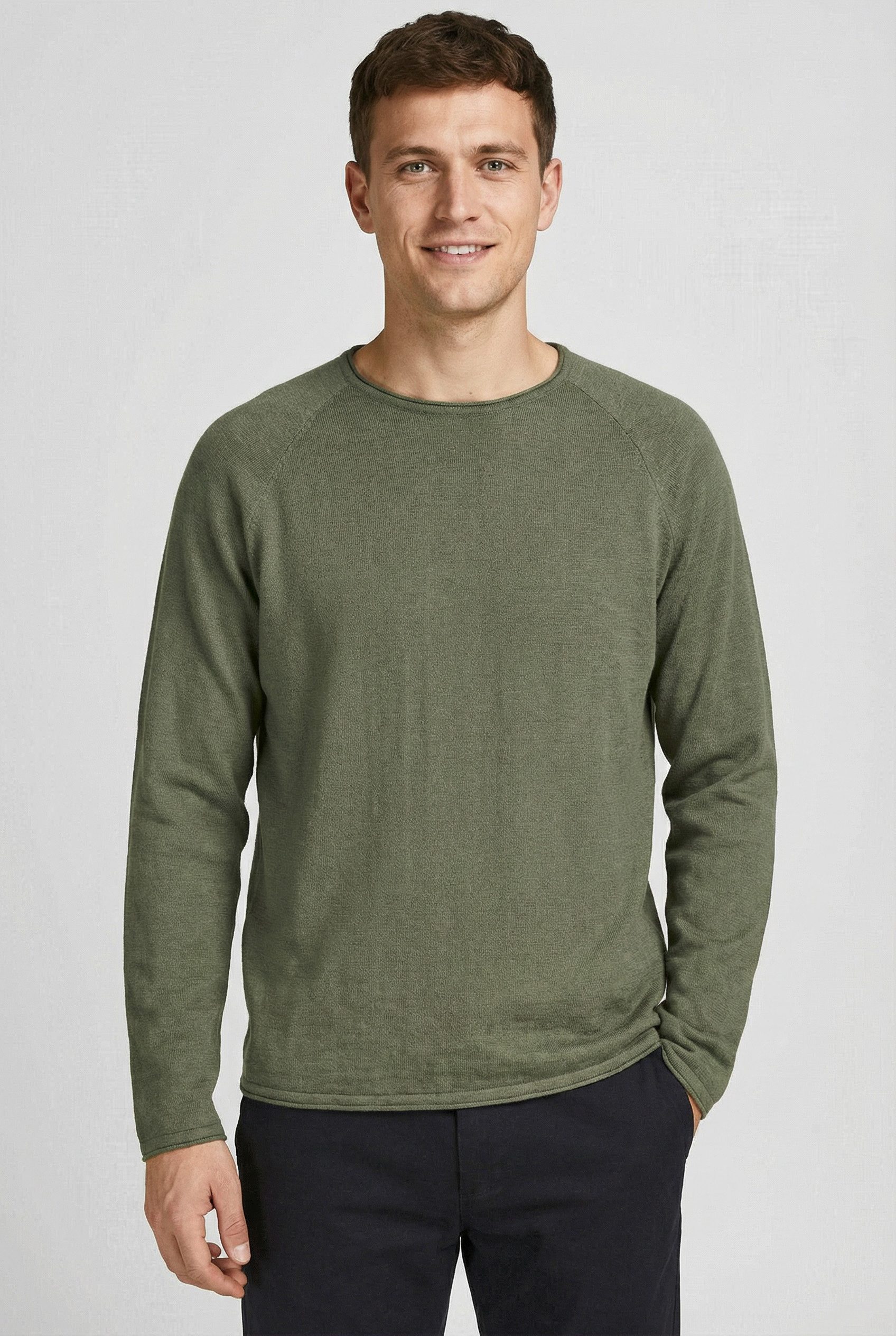 Jack & Jones PlusSize Rundhalspullover JJBREEZE KNIT CREW NECK PLS