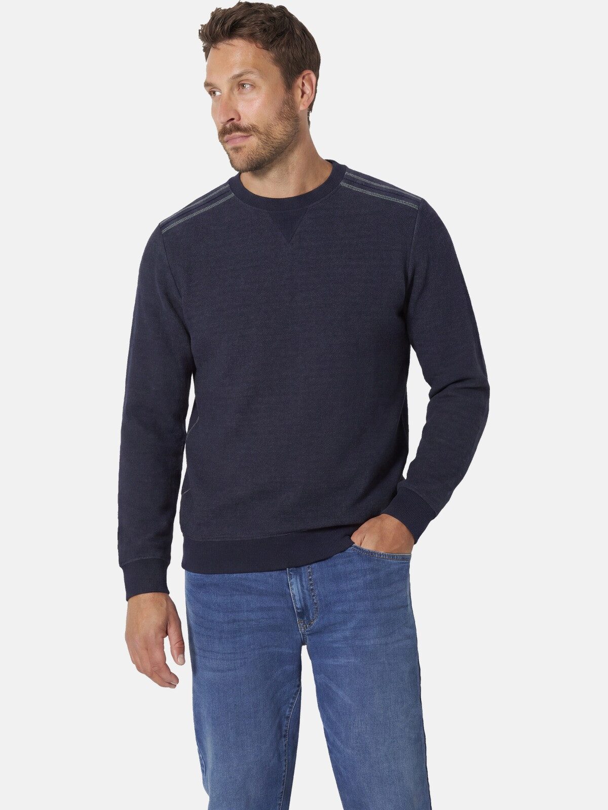 Babista Sweatshirt STILONI mit feinem Fischgratmuster