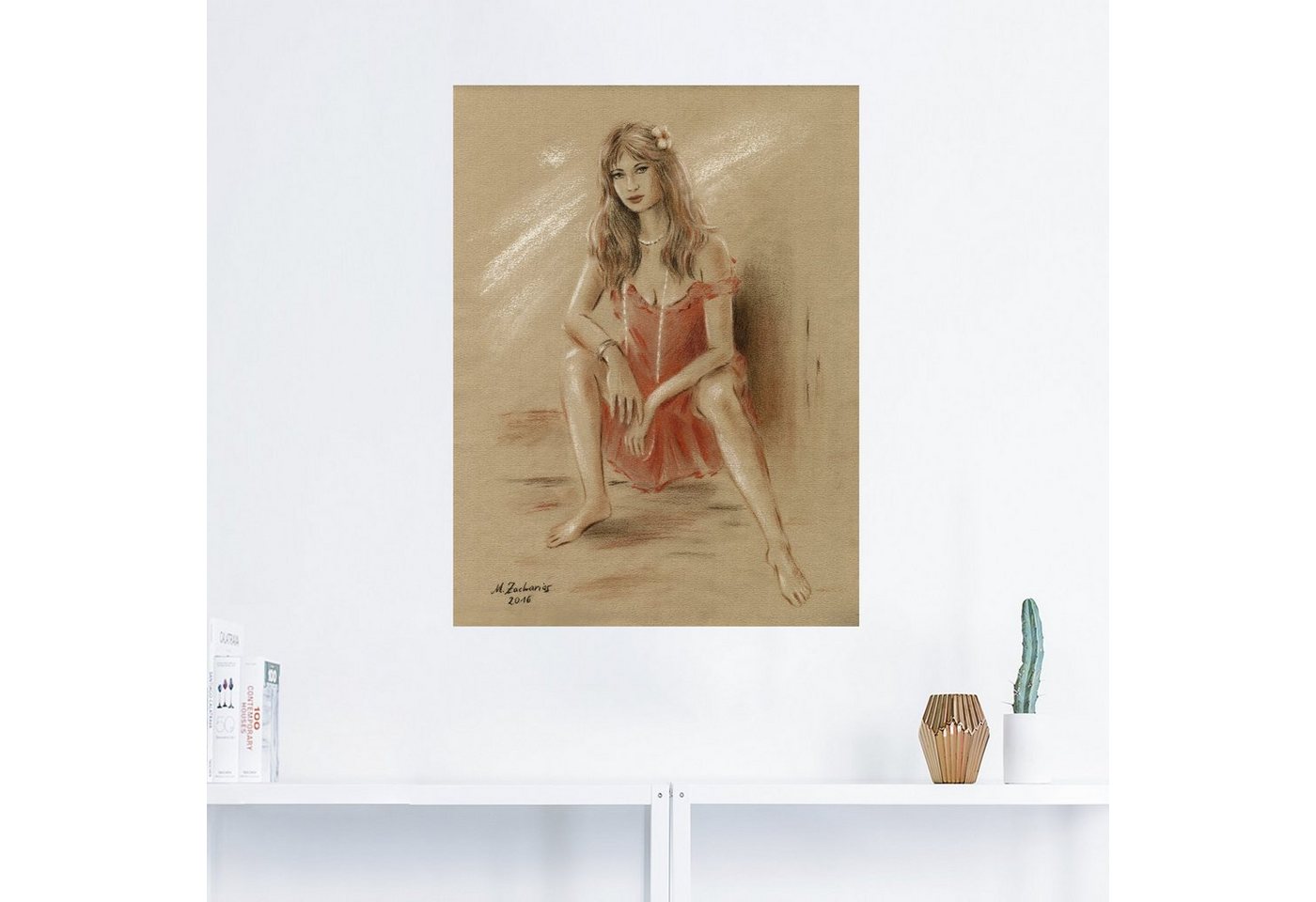 Artland Wandbild »Sehnsucht - Erotik Frauen«, Frau (1 Stück), in vielen Größen & Produktarten - Alubild / Outdoorbild für den Außenbereich, Leinwandbild, Poster, Wandaufkleber / Wandtattoo auch für Badezimmer geeignet-kaufen