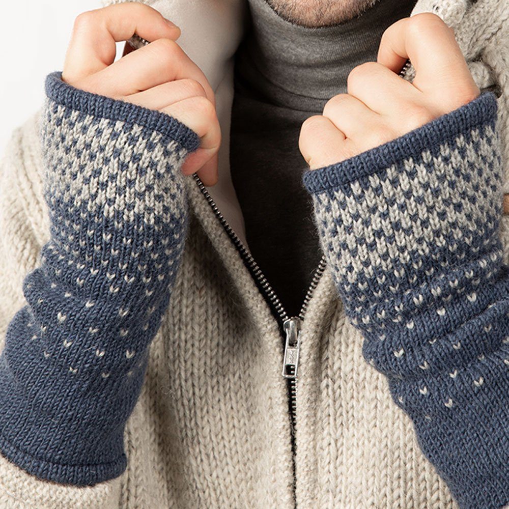 McRon Armstulpen Pulswärmer Modell Ida mit Daumen, mit hohem Schurwoll-Ante günstig online kaufen