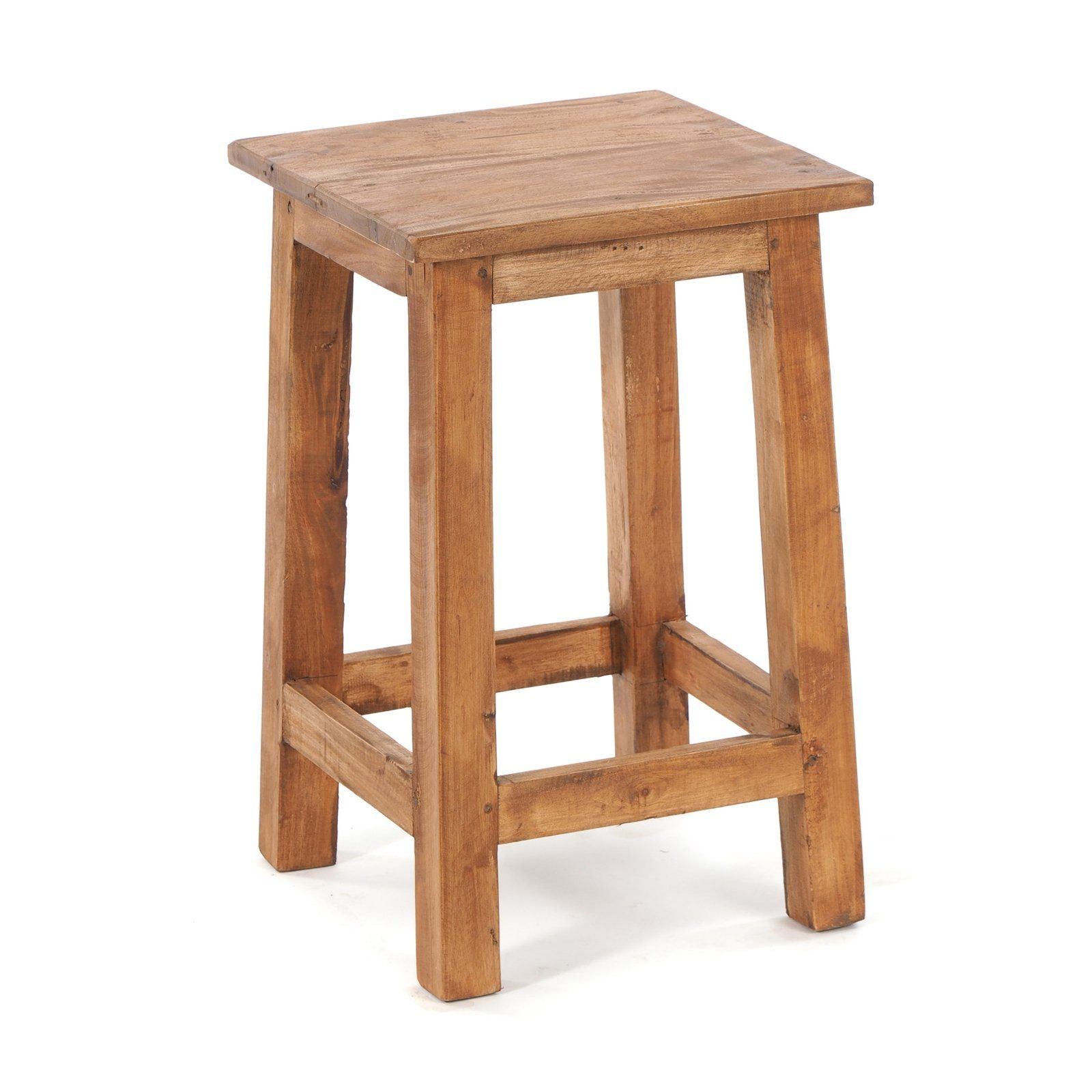 Hocker Sitzhocker MADERO, 48x30cm(HxB) Altholz Holzhocker, massivholz Hocker