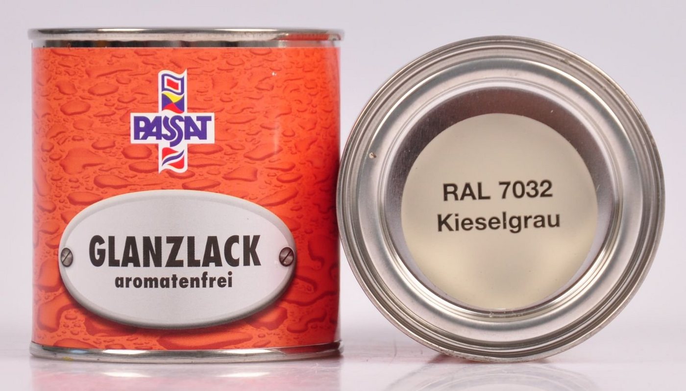 Thumbnail - Meffert AG Farbwerke Vollton- und Abtönfarbe Passat Lack 3x 250ml RAL 7032 kieselgrau glänzend Holzfarbe Glanzlack