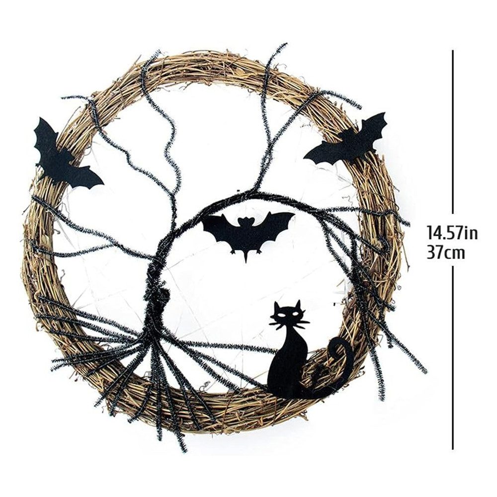FELIXLEO Dekohänger Halloween-Kränze Haustür, 37,8 cm günstig online kaufen