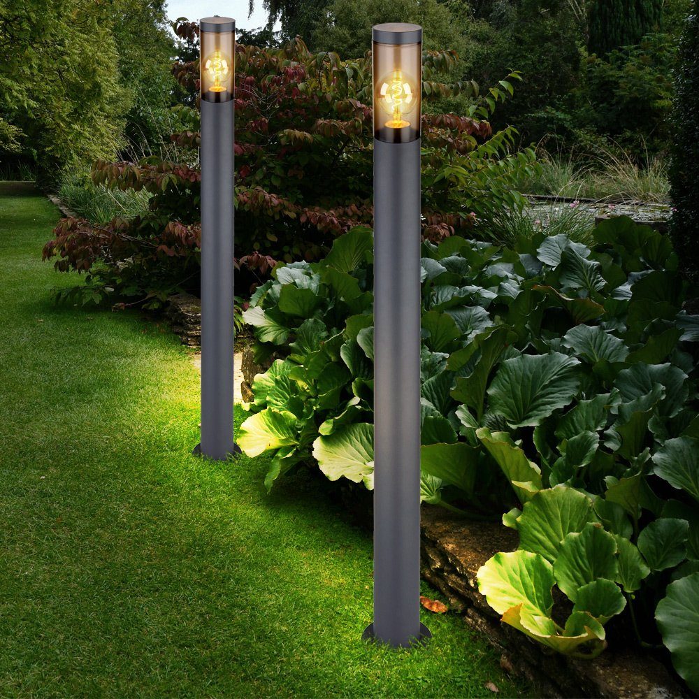 GLOBO LIGHTING Außen-Stehlampe, Leuchtmittel nicht inklusive, Wegeleuchte Pollerleuchte außen Gartenlampen