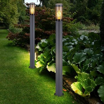 Globo LED Außen-Stehlampe, Leuchtmittel inklusive, Warmweiß, Farbwechsel, Wegeleuchte Pollerleuchte außen Gartenlampen