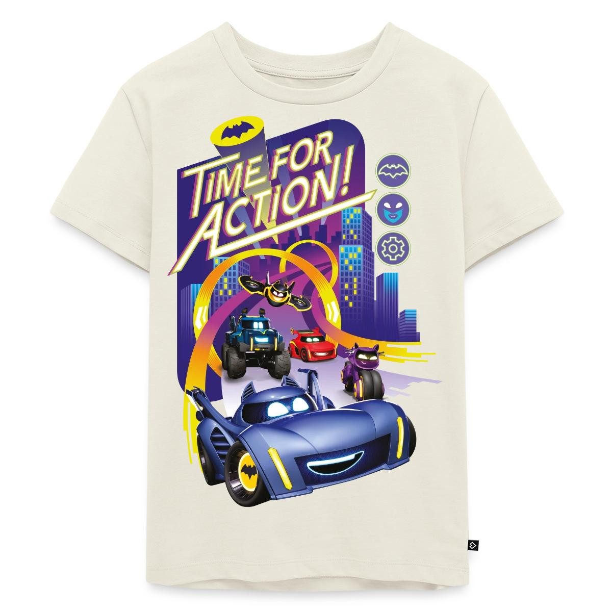 T-Shirt Batwheels Cooler Spruch Time For Action Kinder Premium T-Shirt