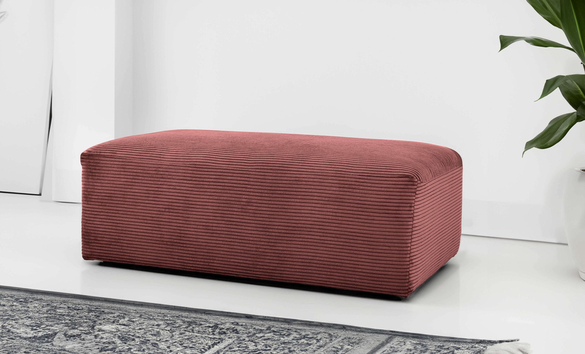 INOSIGN Polsterhocker Koa, Wellenunterfederung, weicher Lounge-Sitzkomfort günstig online kaufen