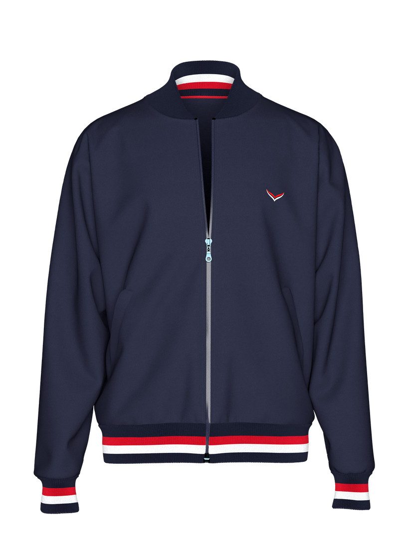Trigema Sweatjacke TRIGEMA Collegejacke mit kontrastfarbigen günstig online kaufen