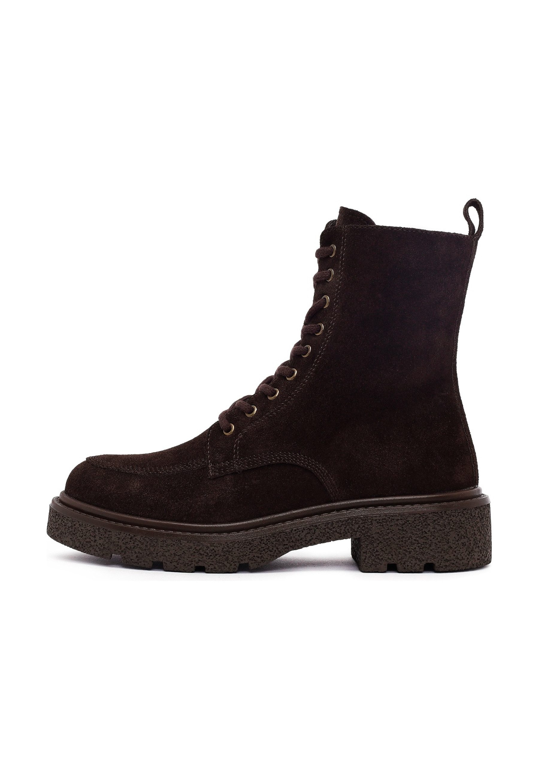Derimod Wildleder Schnür-Combat-Boots Ankleboots