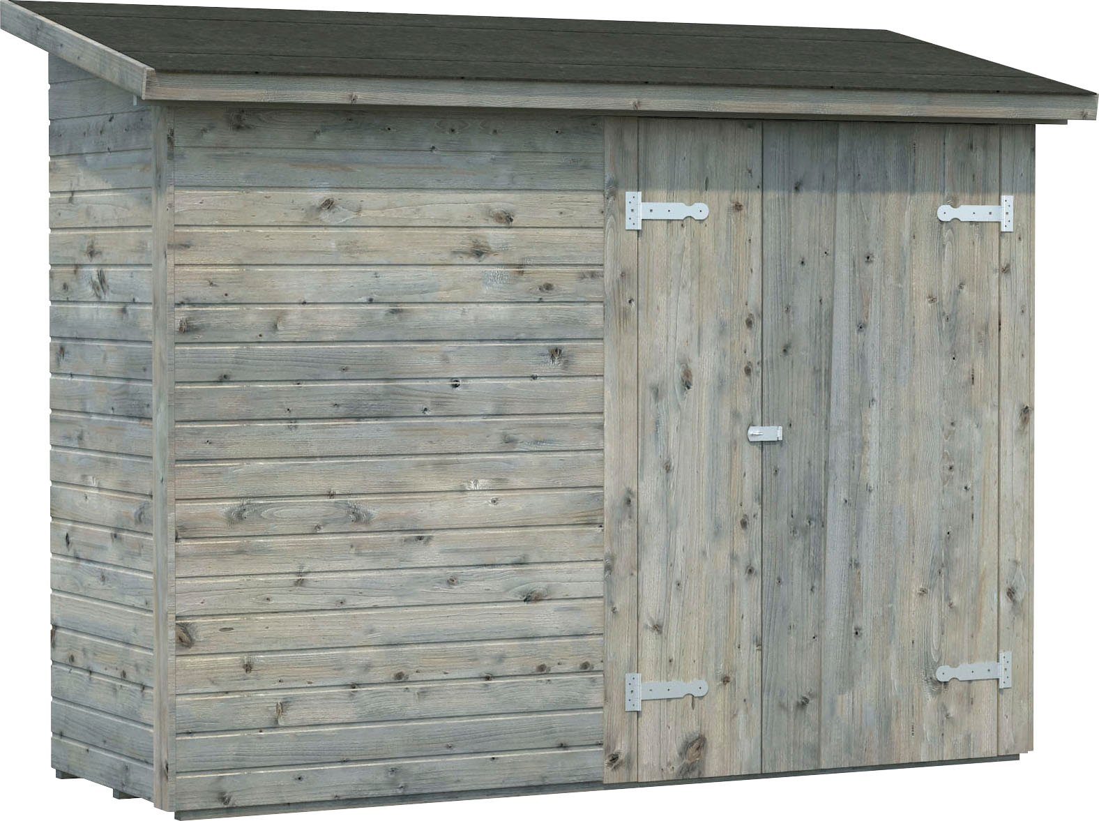 Palmako Gerätehaus Leif, BxT: 254x112 cm, grau