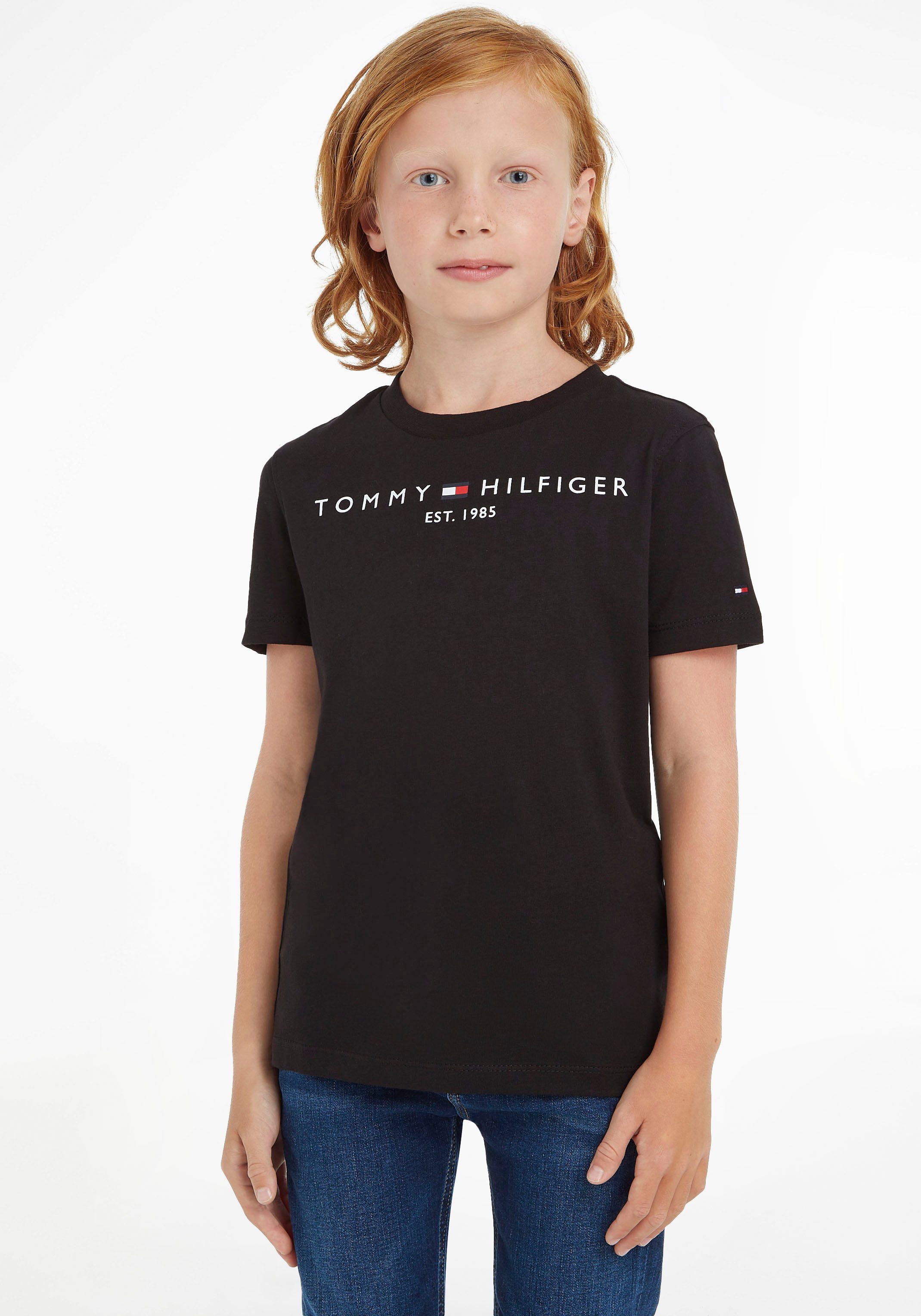 Tommy Mädchen und T-Shirt für ESSENTIAL TEE Jungen Hilfiger