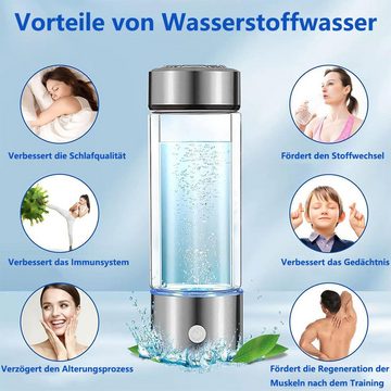 PFCTART Trinkflasche Wasserstoff Wasser Flasche, wasserstoffreiche Wasser Glas Gesundheit Tasse
