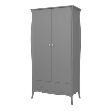 ebuy24 Kleiderschrank Simon Kleiderschrank 1 Schublade 2 Türen grau.