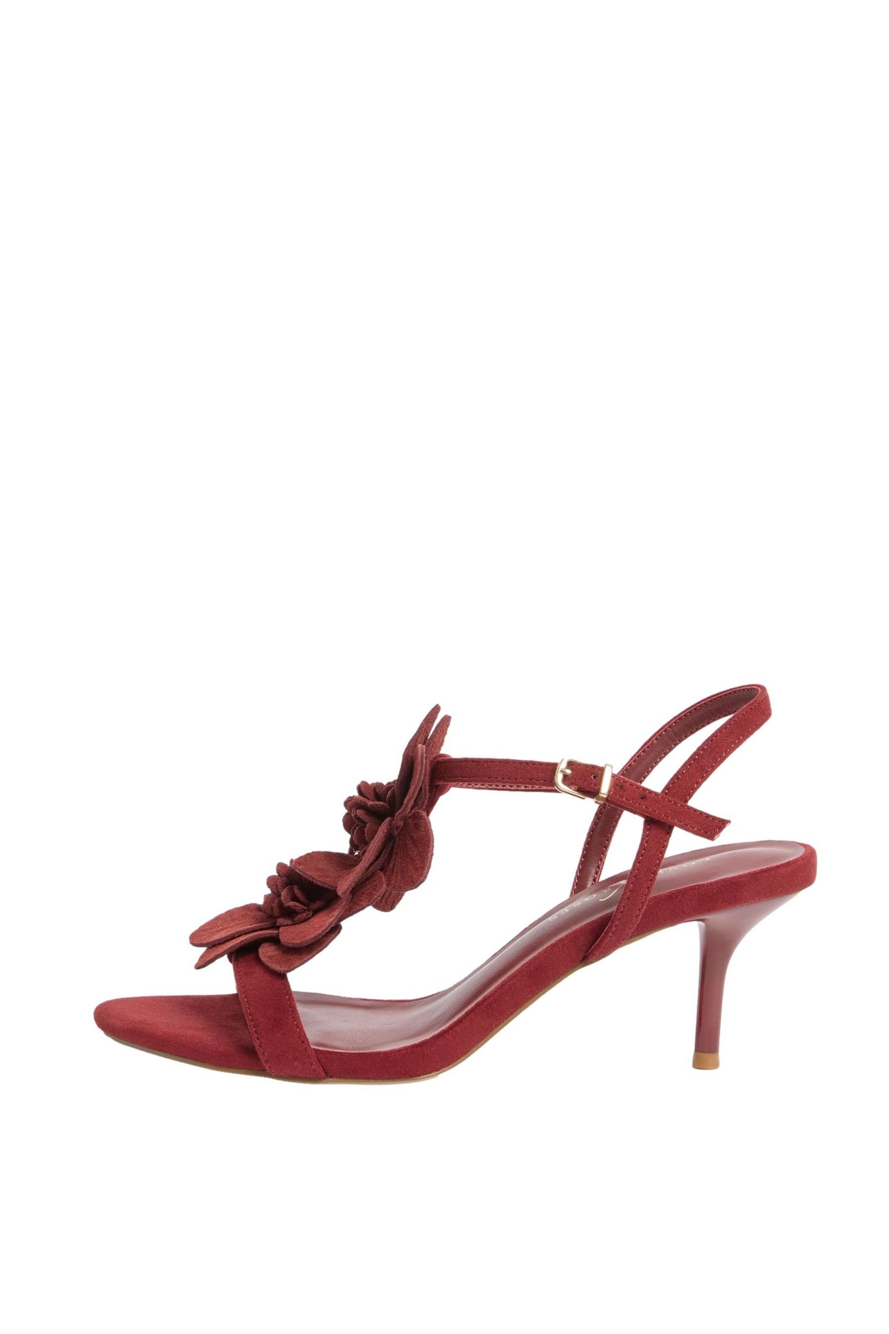 Love & Roses festliche Veloursleder-Sandaletten High-Heel-Sandalette