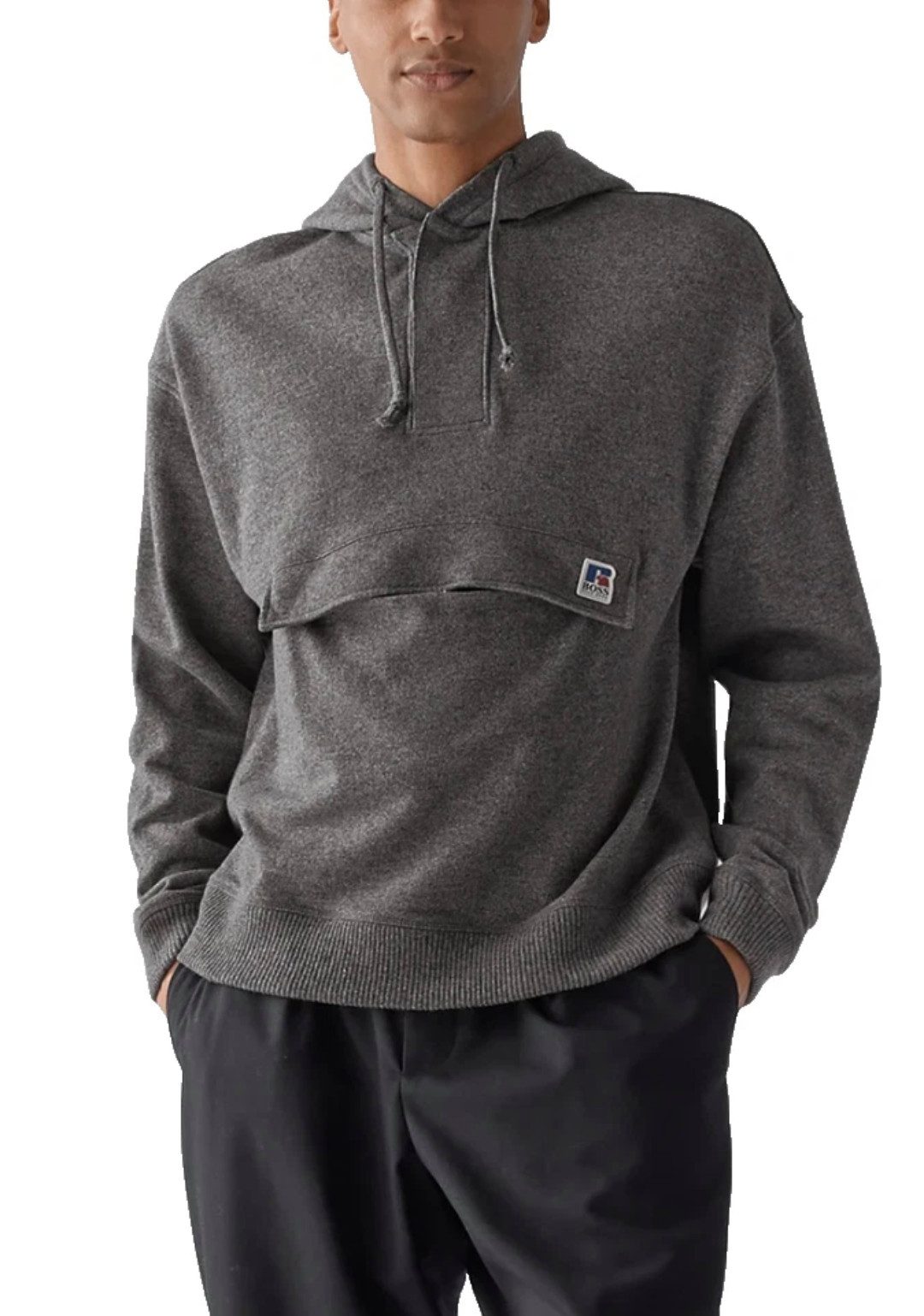 BOSS Hoodie x Russell Athletic Limited Unisex Kapuzen Sweatshirt Relaxed Fit aus der exklusiven BOSS x Russell Athletic Kollektion