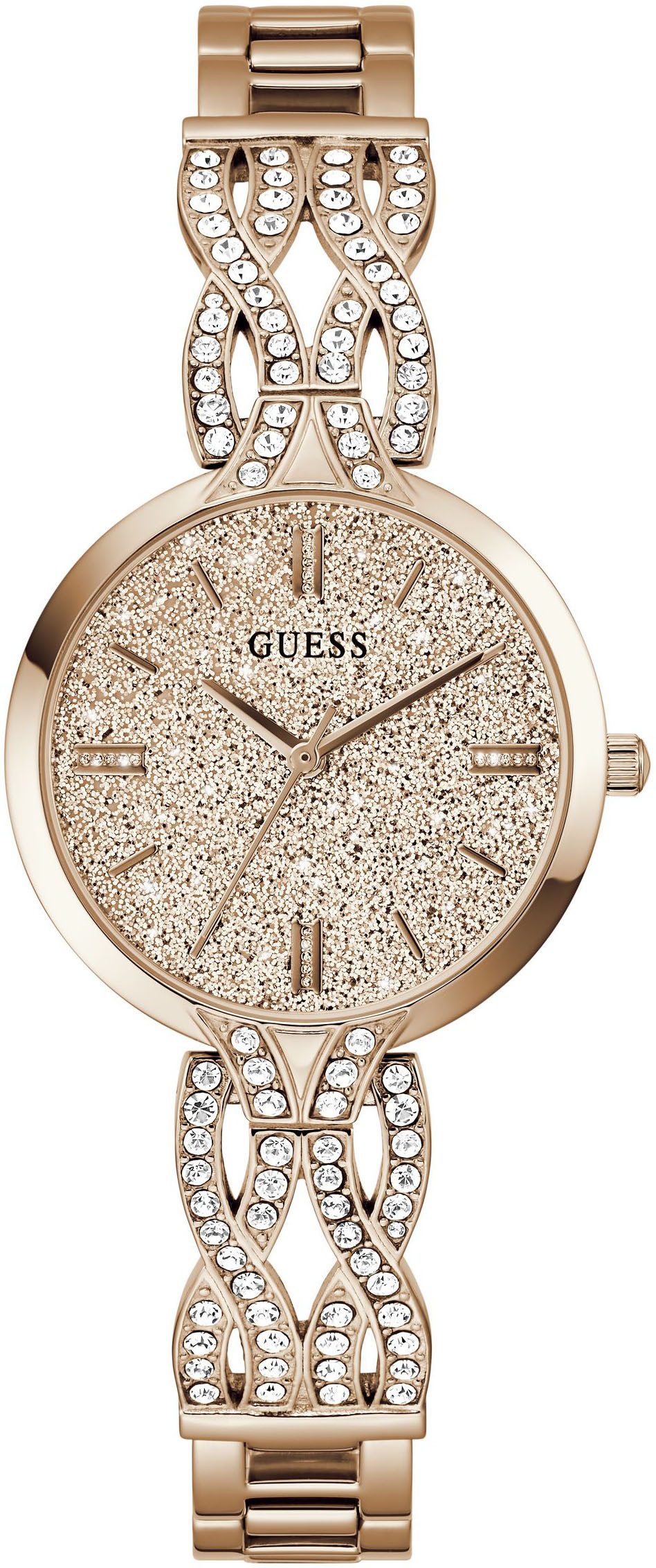 Guess Quarzuhr CORAL GW0868L4, Armbanduhr, Damenuhr, Edelstahlarmband günstig online kaufen