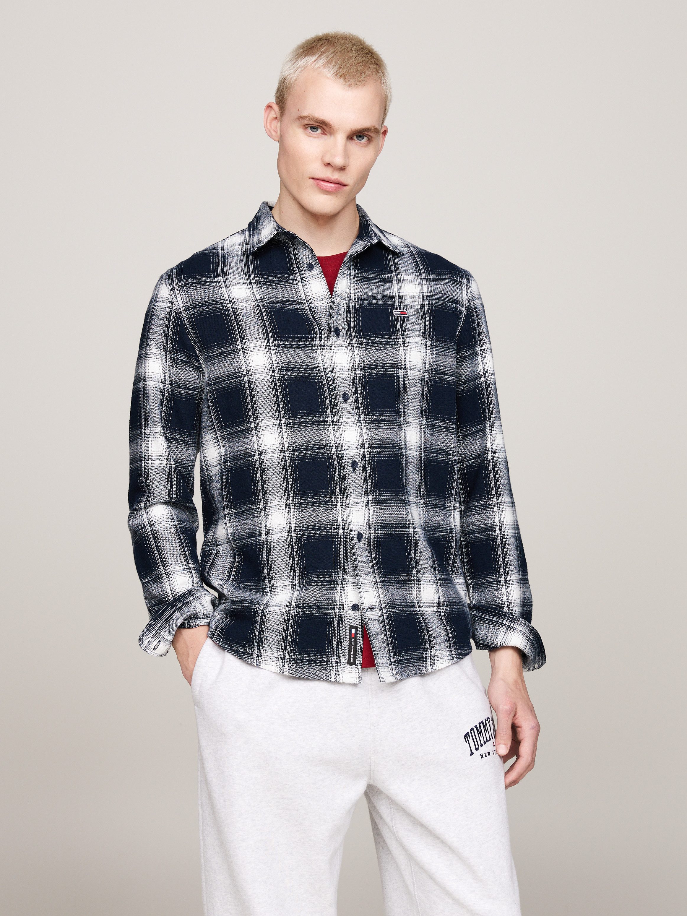 Tommy Jeans Langarmhemd TJM REG CHECK günstig online kaufen
