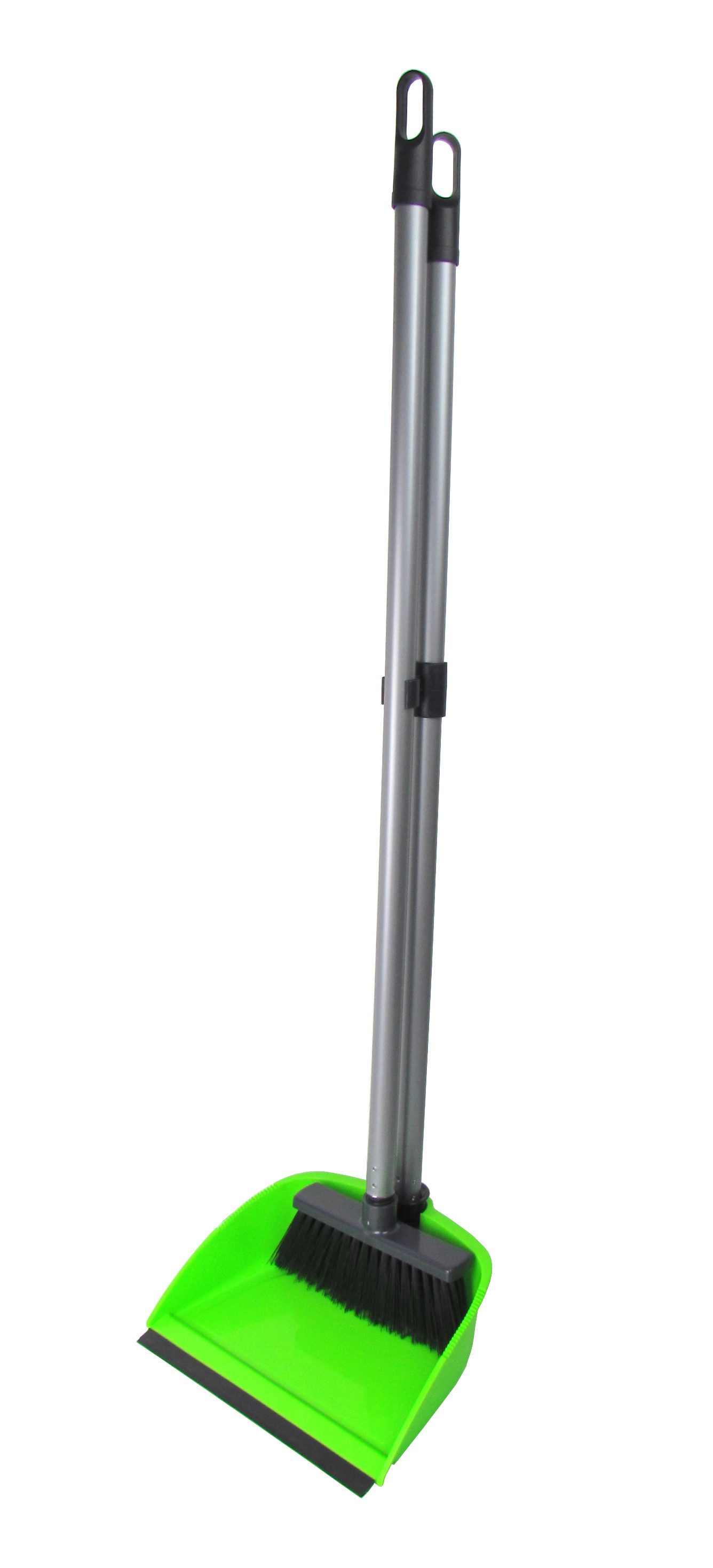 Centi Kehrgarnitur Stehkehrgarnitur Kehrschaufelset, Schaufel mit Gummilippe