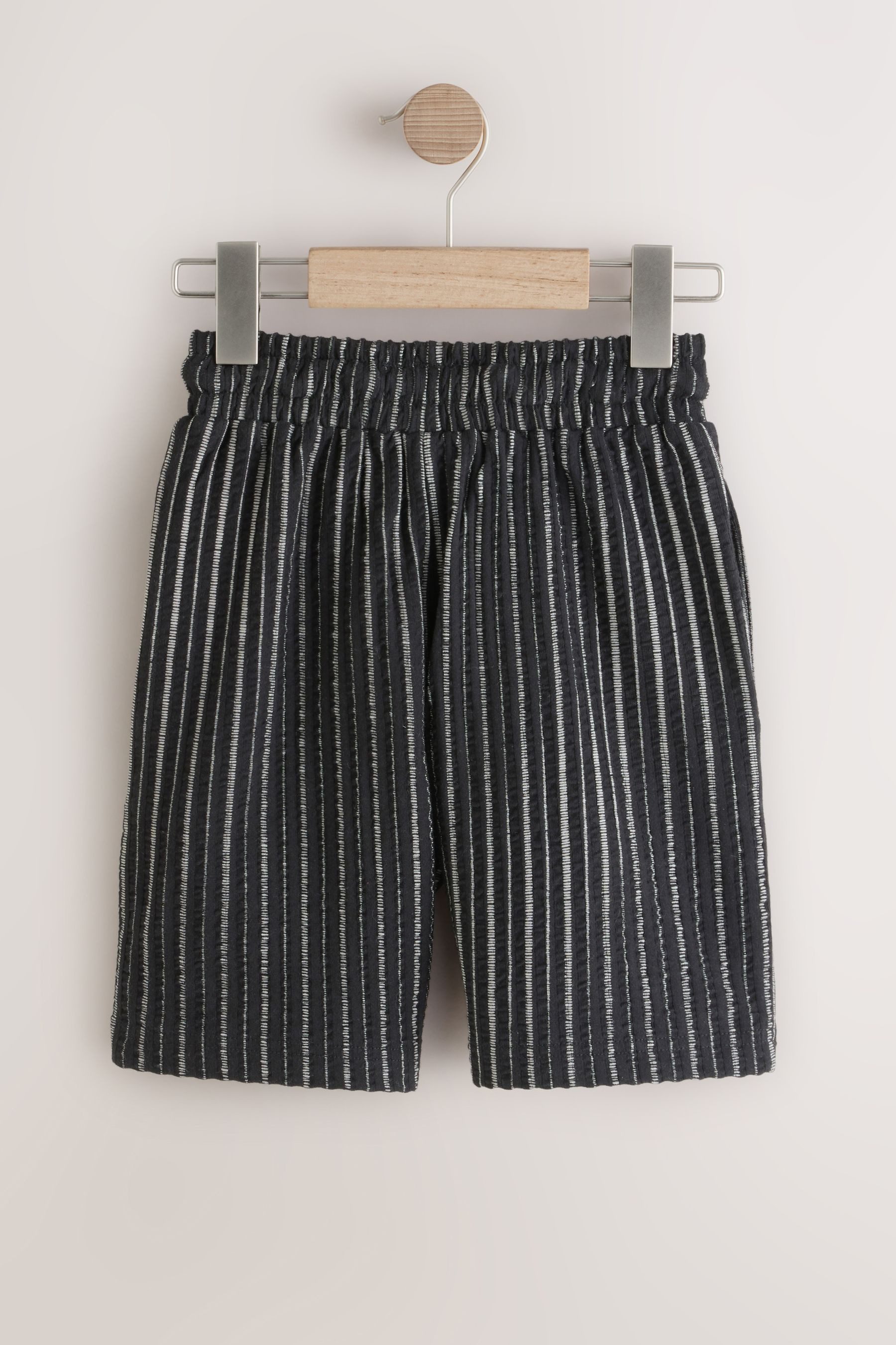 Next Kapuzenpullover Shorts mit strukturierten Streifen (1-tlg)