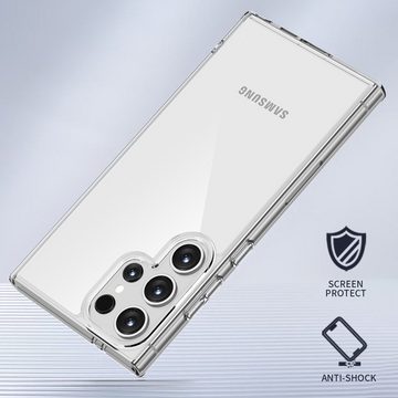 FITSU Handyhülle Transparente Hülle für Samsung Galaxy S23 Ultra Handyhülle 6,8 Zoll, Durchsichtige Schutzhülle für Samsung Galaxy S23 Ultra Hybrid Case