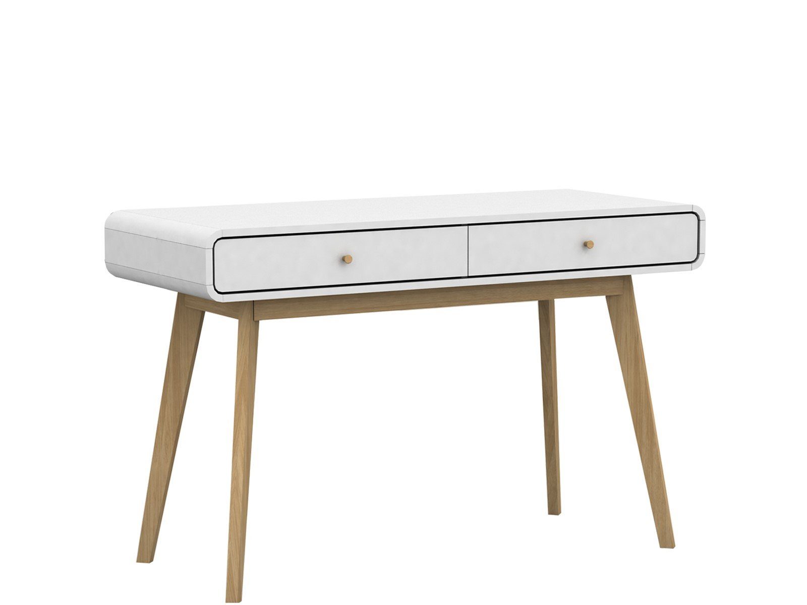 loft24 Schreibtisch Caitlin, 2 Schubladen Büro-/Computertisch, günstig online kaufen