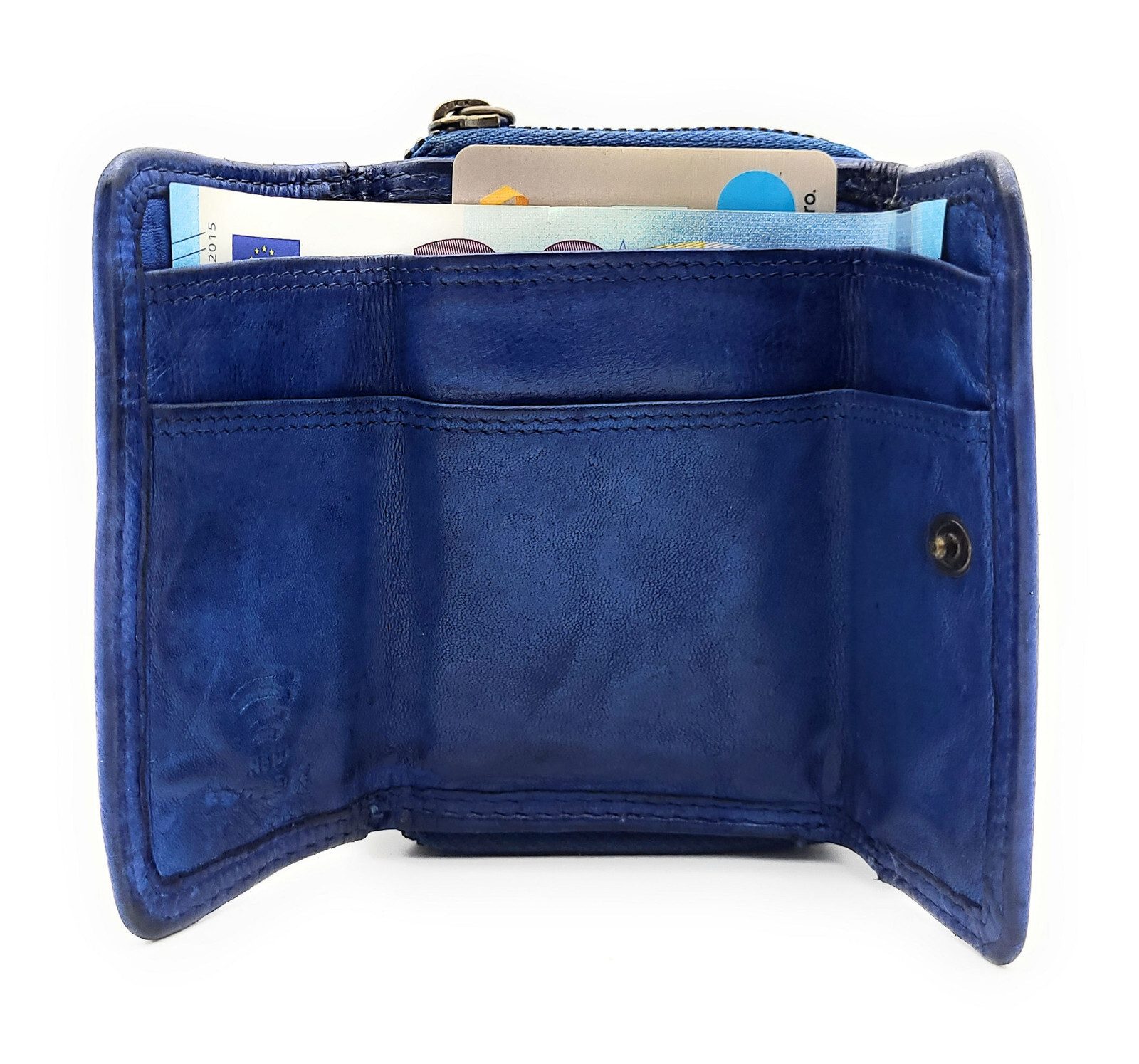 Hill Burry Mini Geldbörse kleines Waschleder günstig online kaufen