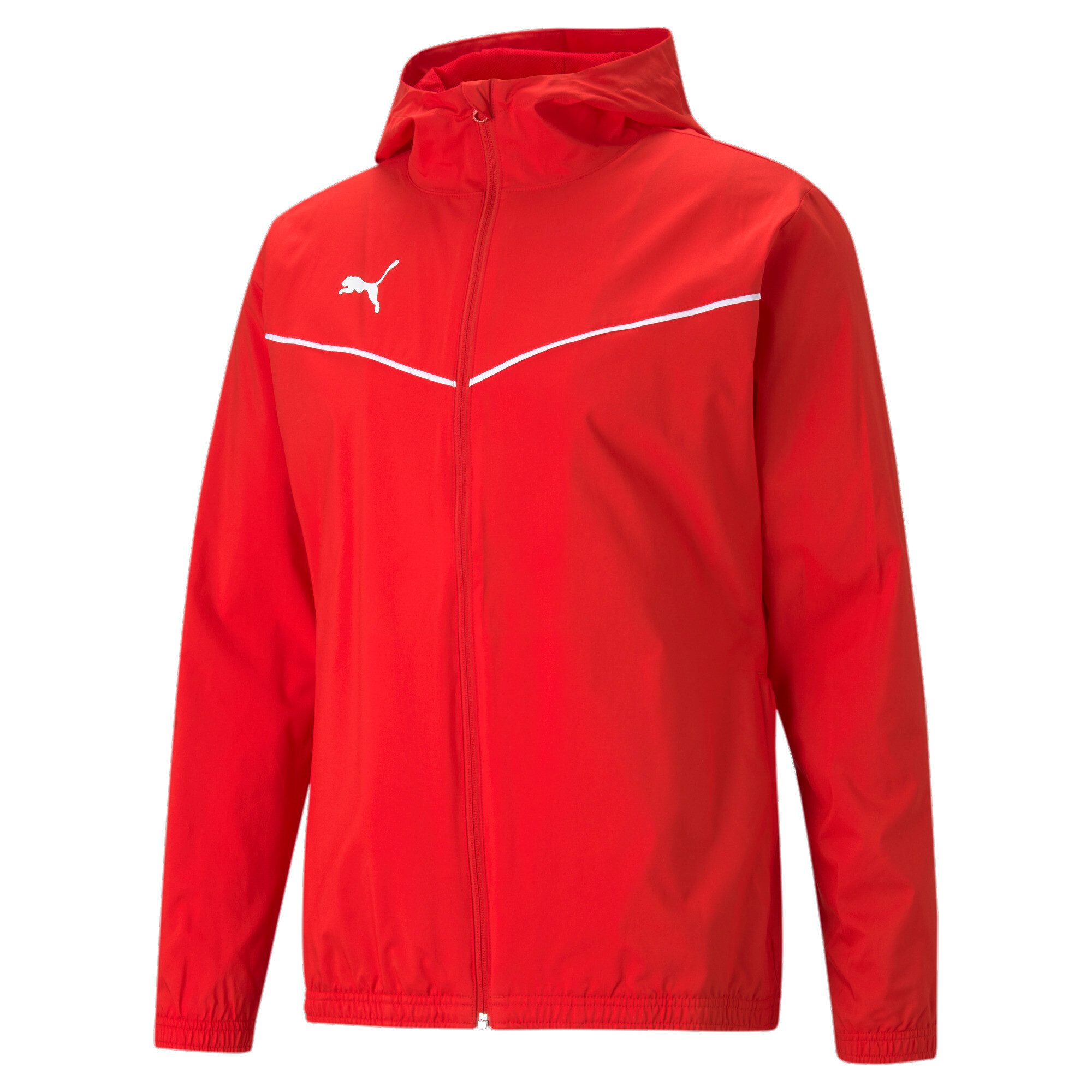 PUMA Allwetterjacke TEAMRISE ALL WEATHER JACKET mit Kapuze, mit Reißverschlusstaschen, Regular Fit