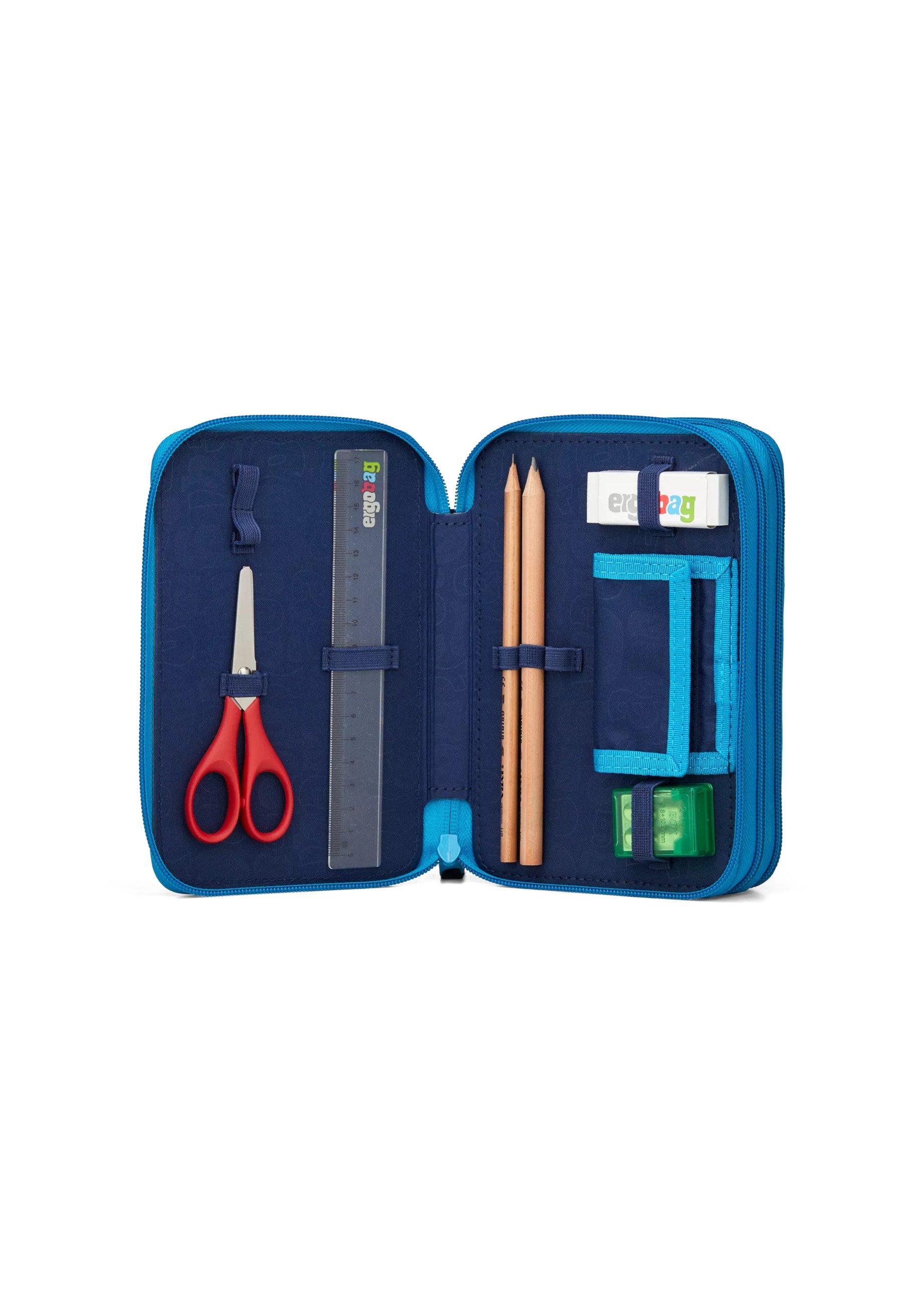 ergobag Federmäppchen Maxi Mäppchen ., (41-tlg), mit Stiften befüllt