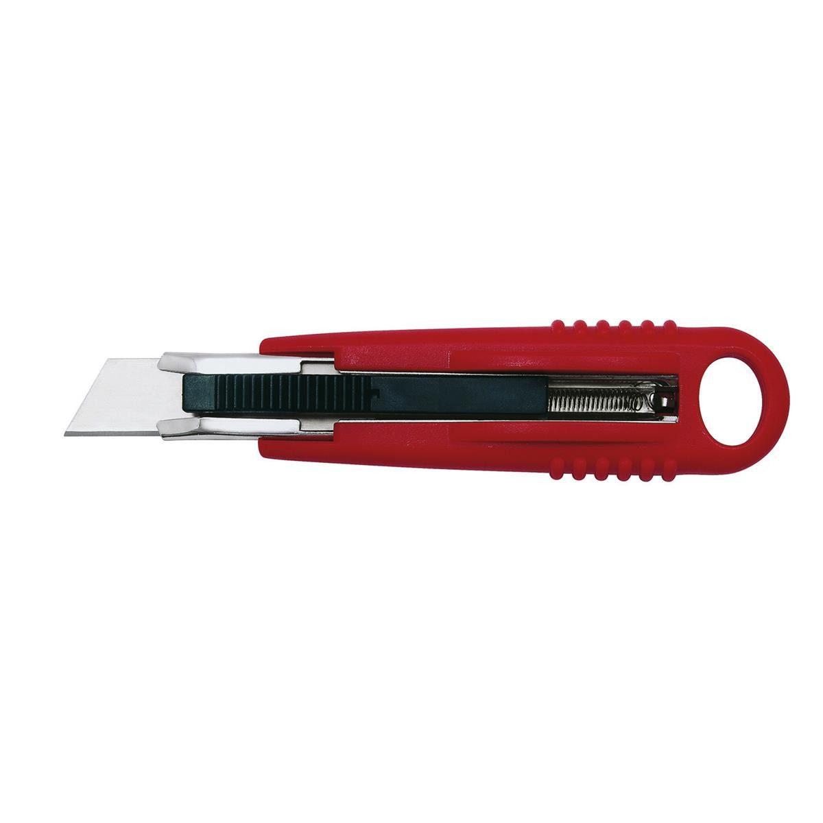Cuttermesser WEDO Safety-Cutter Standard, Klinge: 18 mm, rot/schwarz