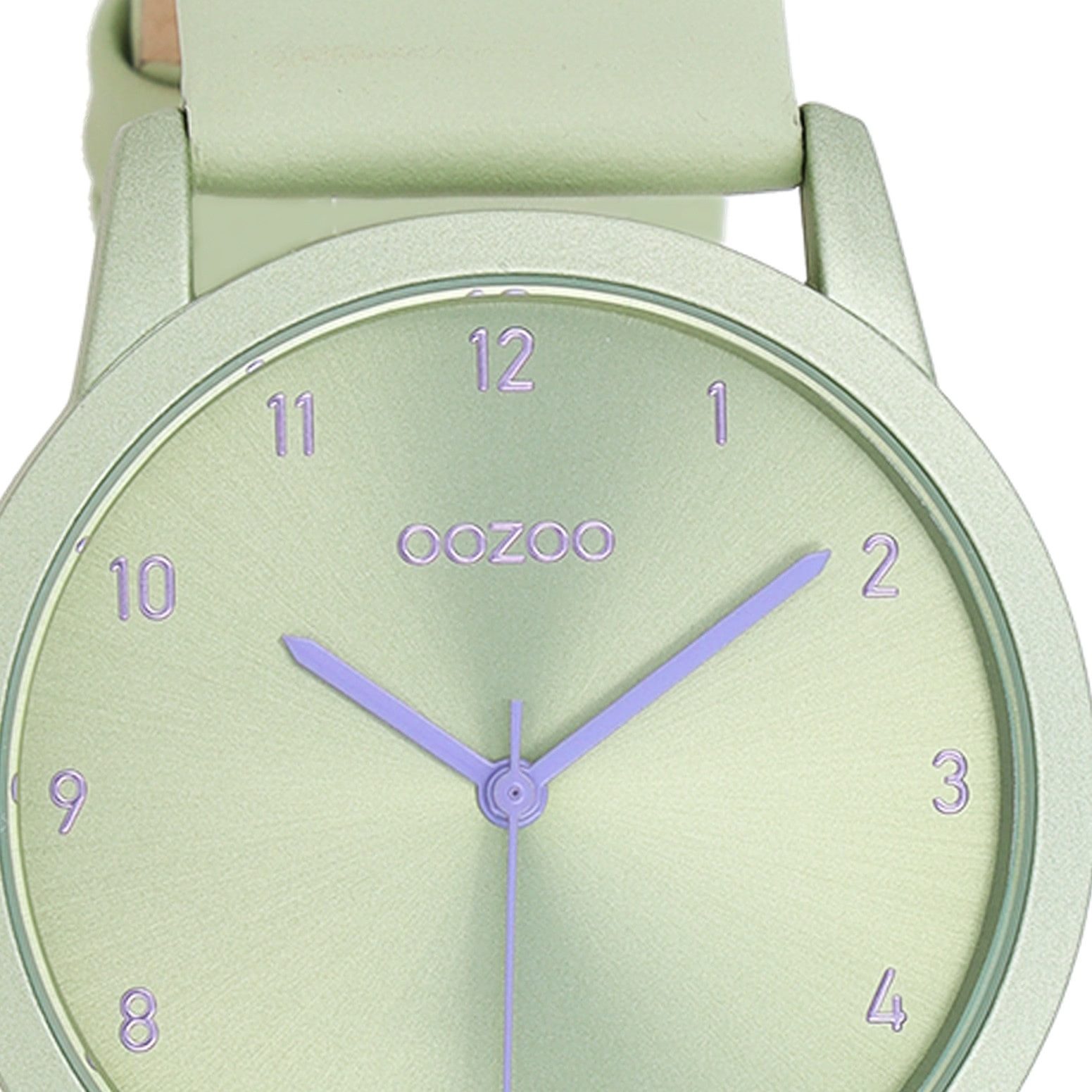 OOZOO Quarzuhr Oozoo Damen Armbanduhr Timepieces Analog, (Analoguhr), Damenuhr rund, mittel (ca. 38mm) Lederarmband, Fashion-Style