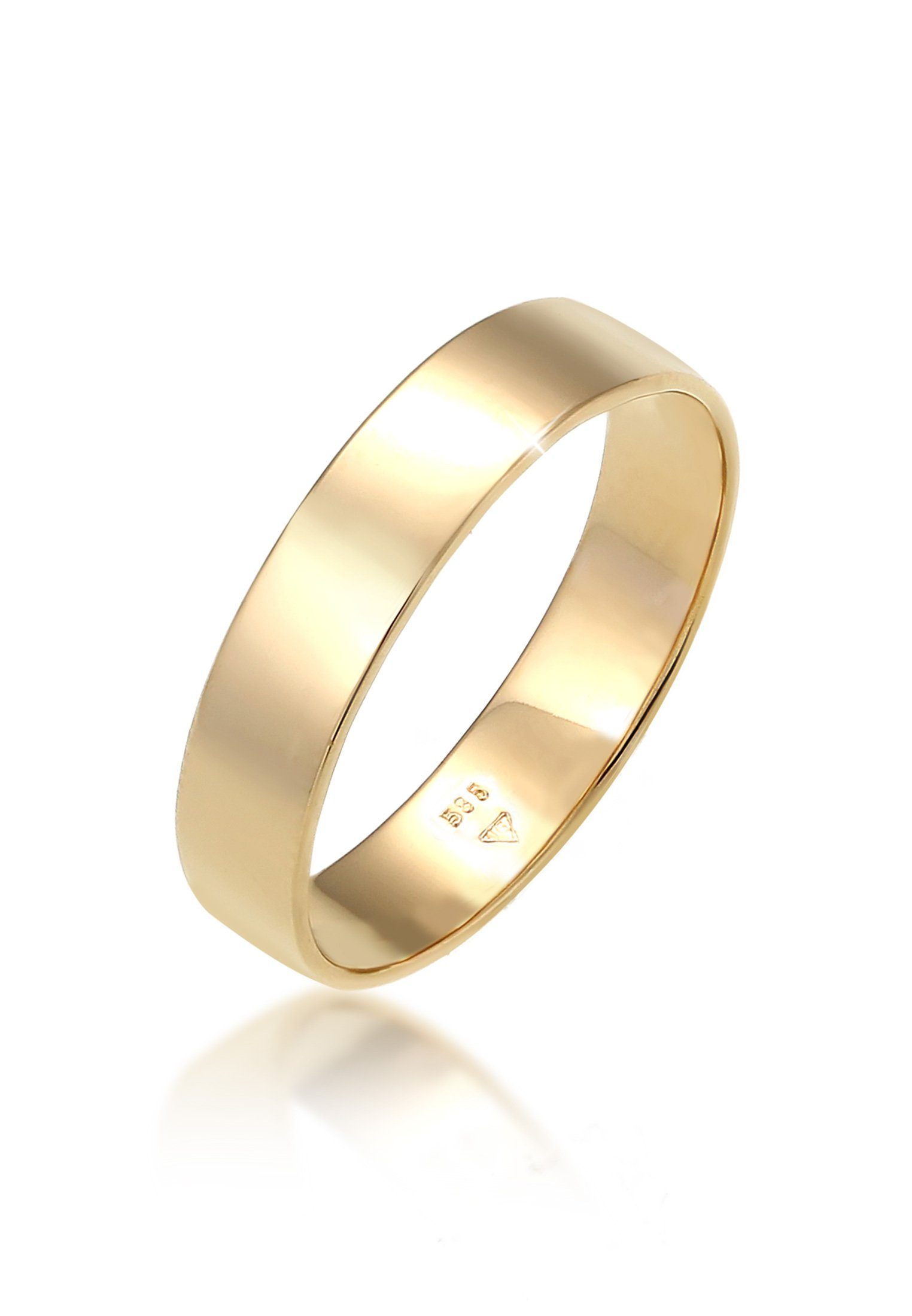 Partnerring Trauring Bandring 585 Gelbgold