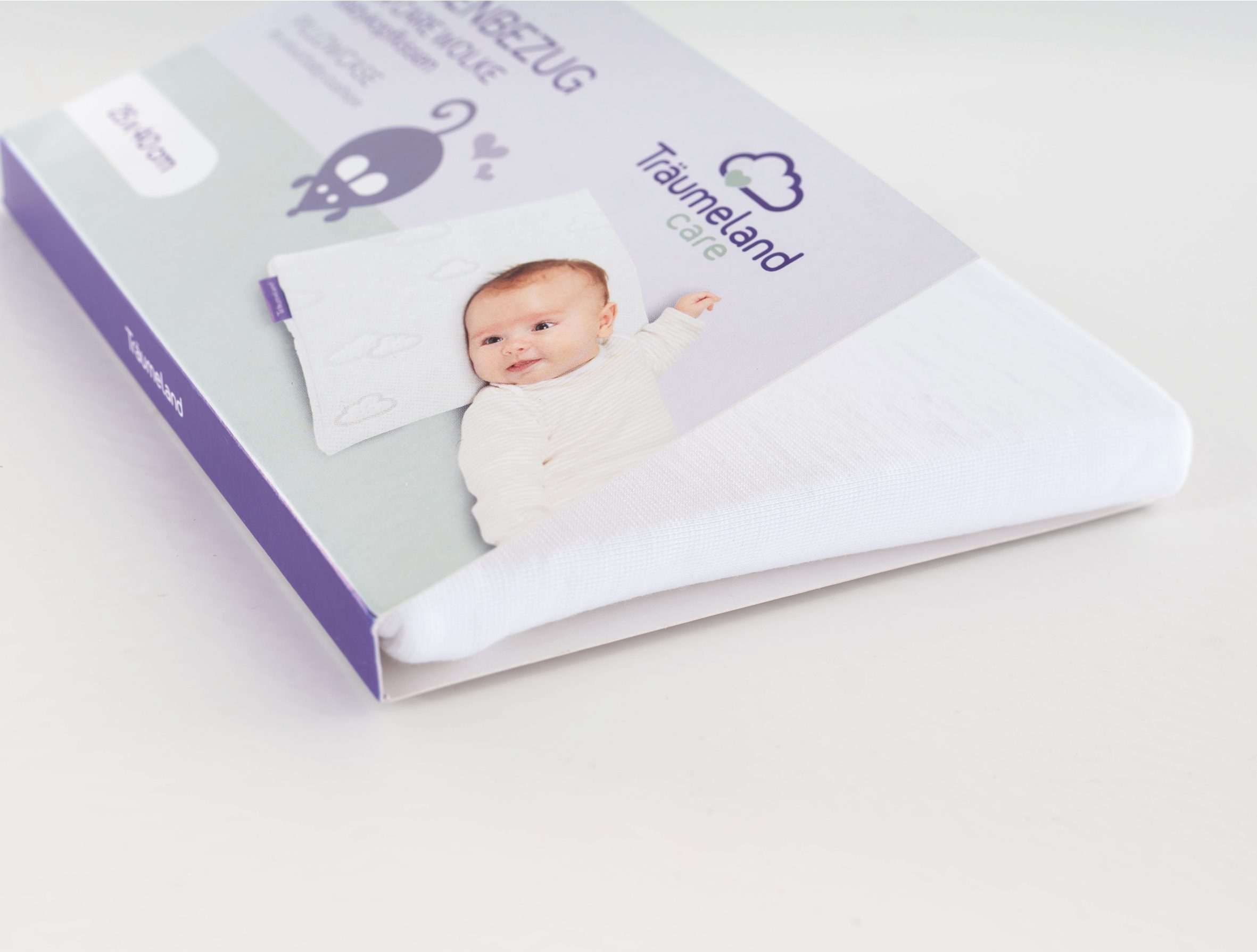 Träumeland Babykissen Kissenbezug für WOLKE Babykopfkissen