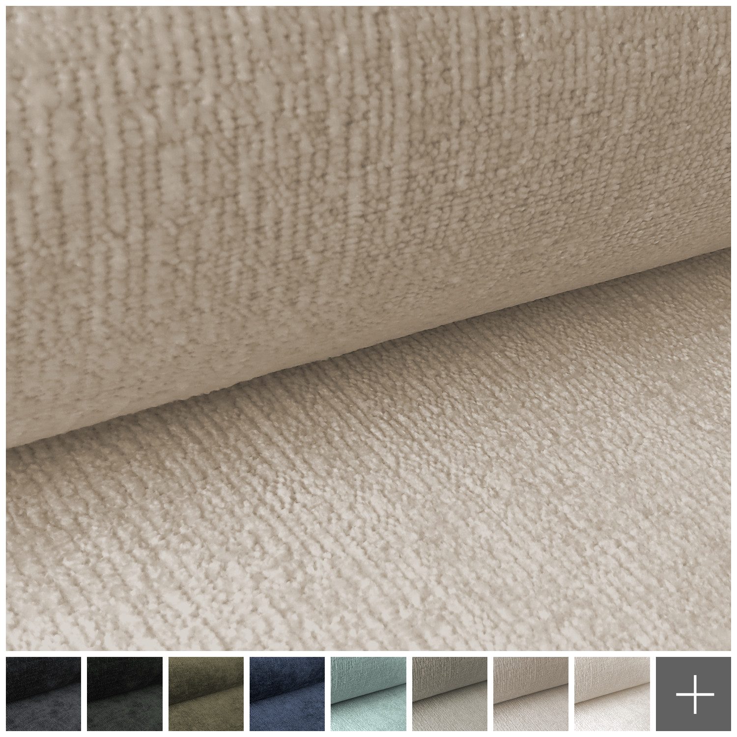 novely® Stoff PERU Weicher Polsterstoff Möbelstoff Bezugsstoff Chenille-Stoff, Meterware, 1lfm – Bild 3 von 5