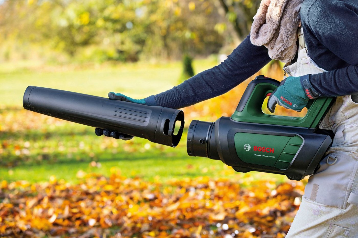 Thumbnail - Bosch Home & Garden Akku-Laubbläser AdvancedLeafBlower 36V-750, mit Akku 36V/2,0 Ah und Ladegerät